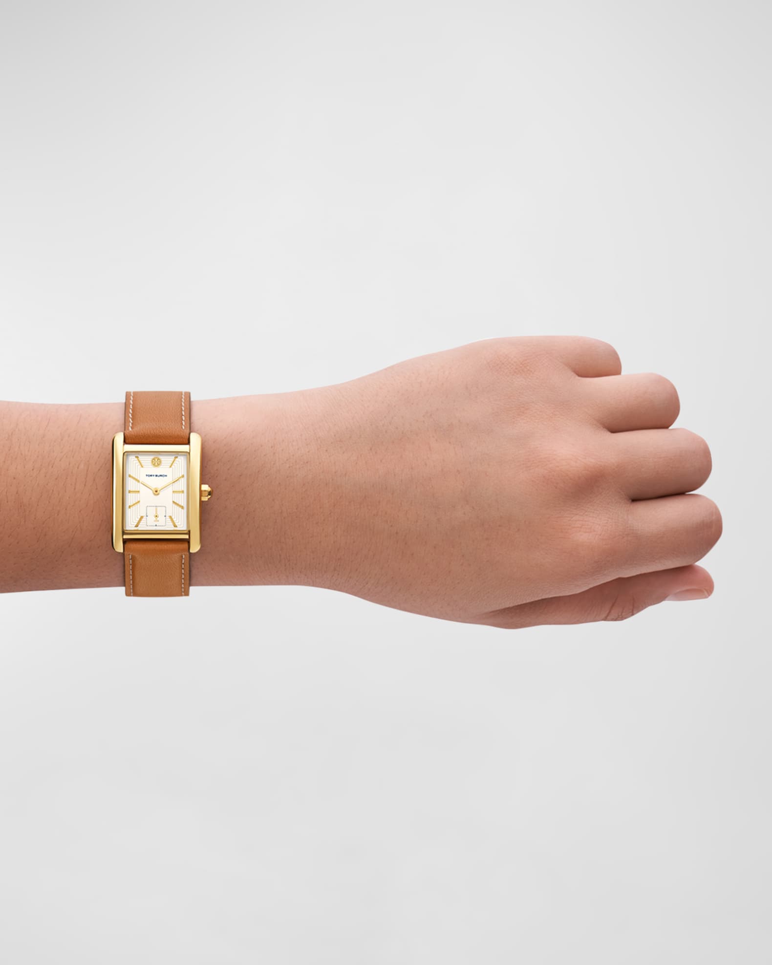 Tory Burch The Eleanor Luggage Leather Watch Neiman Marcus