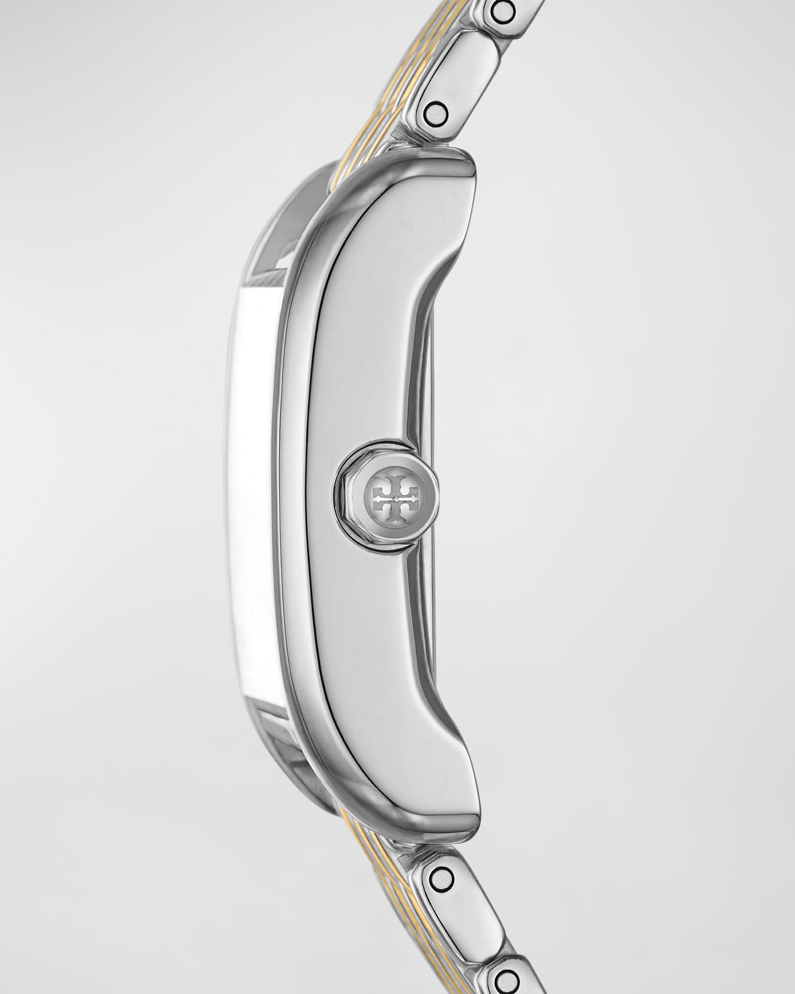 Tory Burch The Eleanor Three-Hand Two-Tone Stainless Steel Watch ...