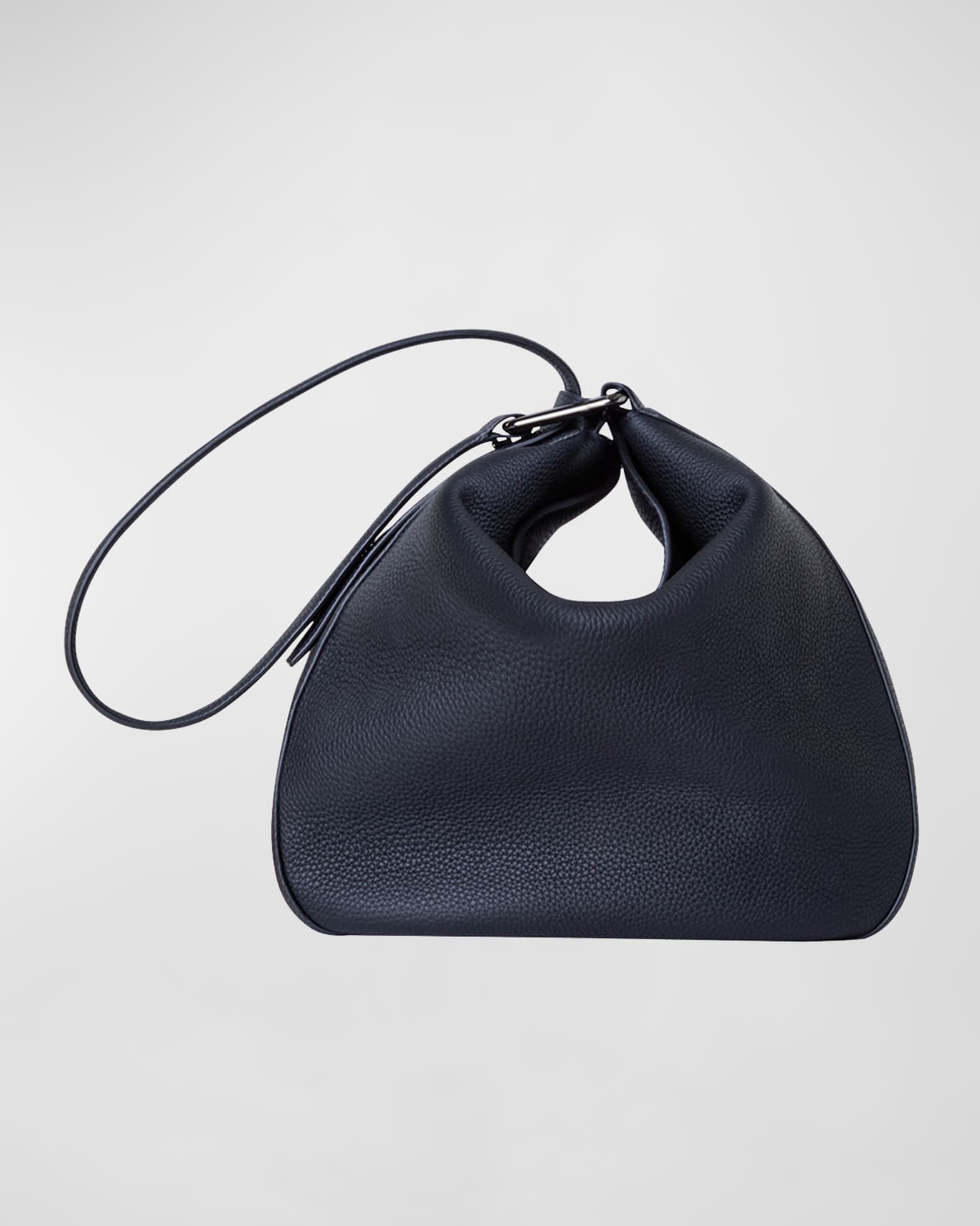 Anna Medium Leather Hobo Bag 0