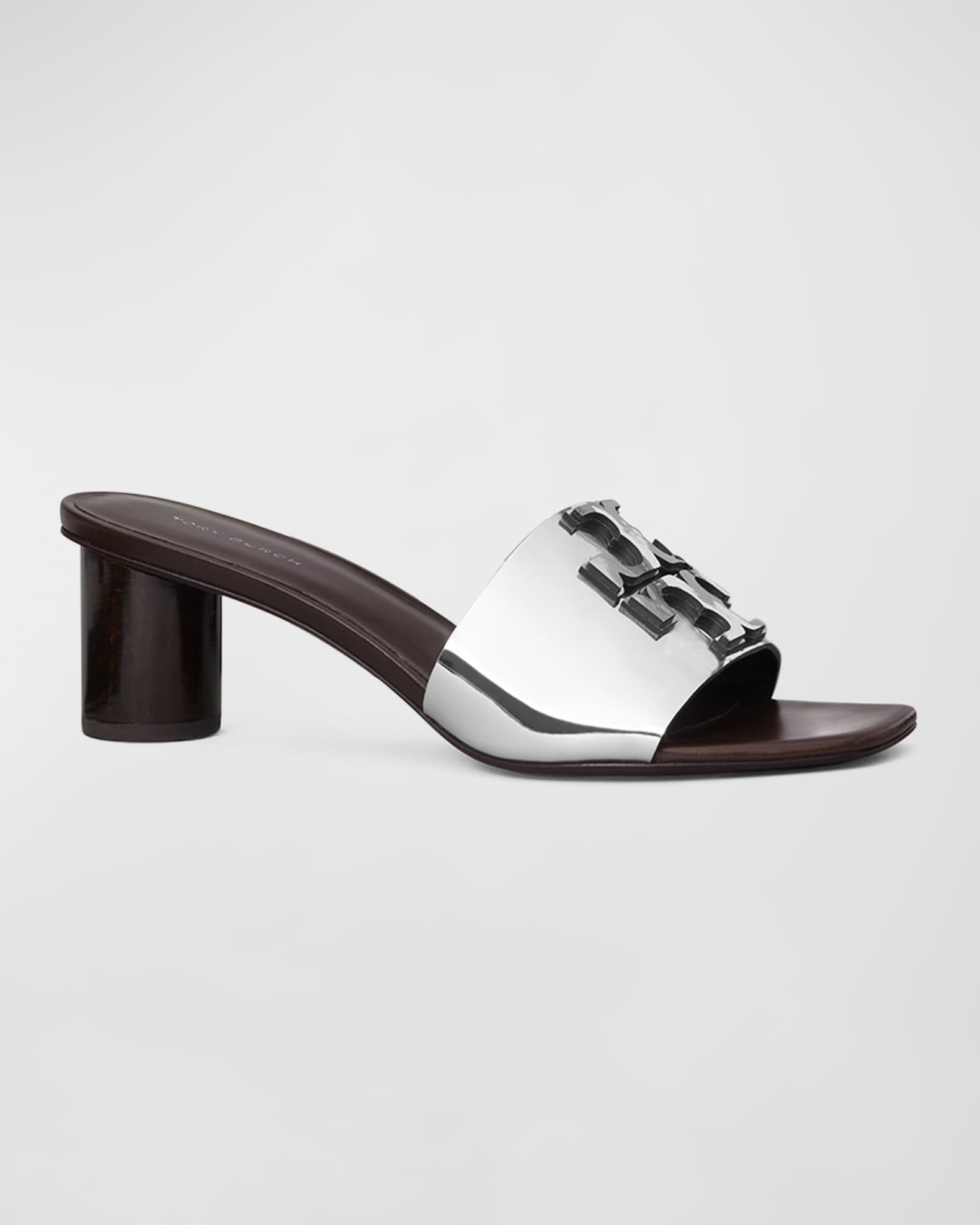 Tory Burch Ines Metallic Medallion Slide Sandals | Neiman Marcus