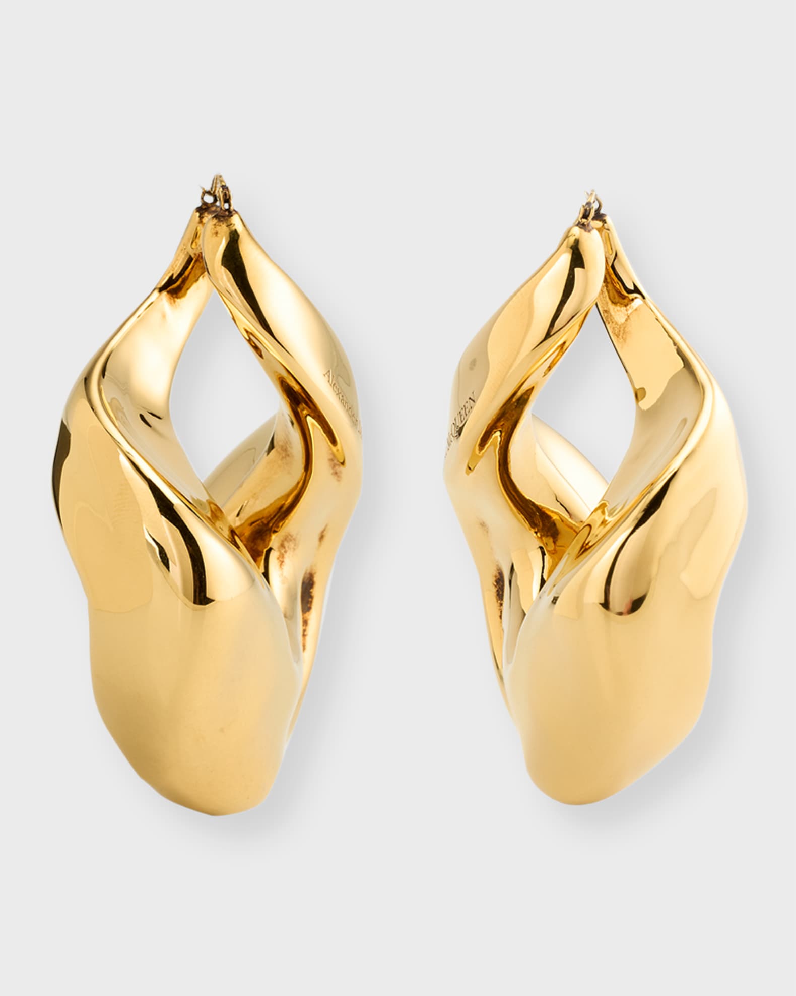 Alexander McQueen Twisted Earrings Neiman Marcus