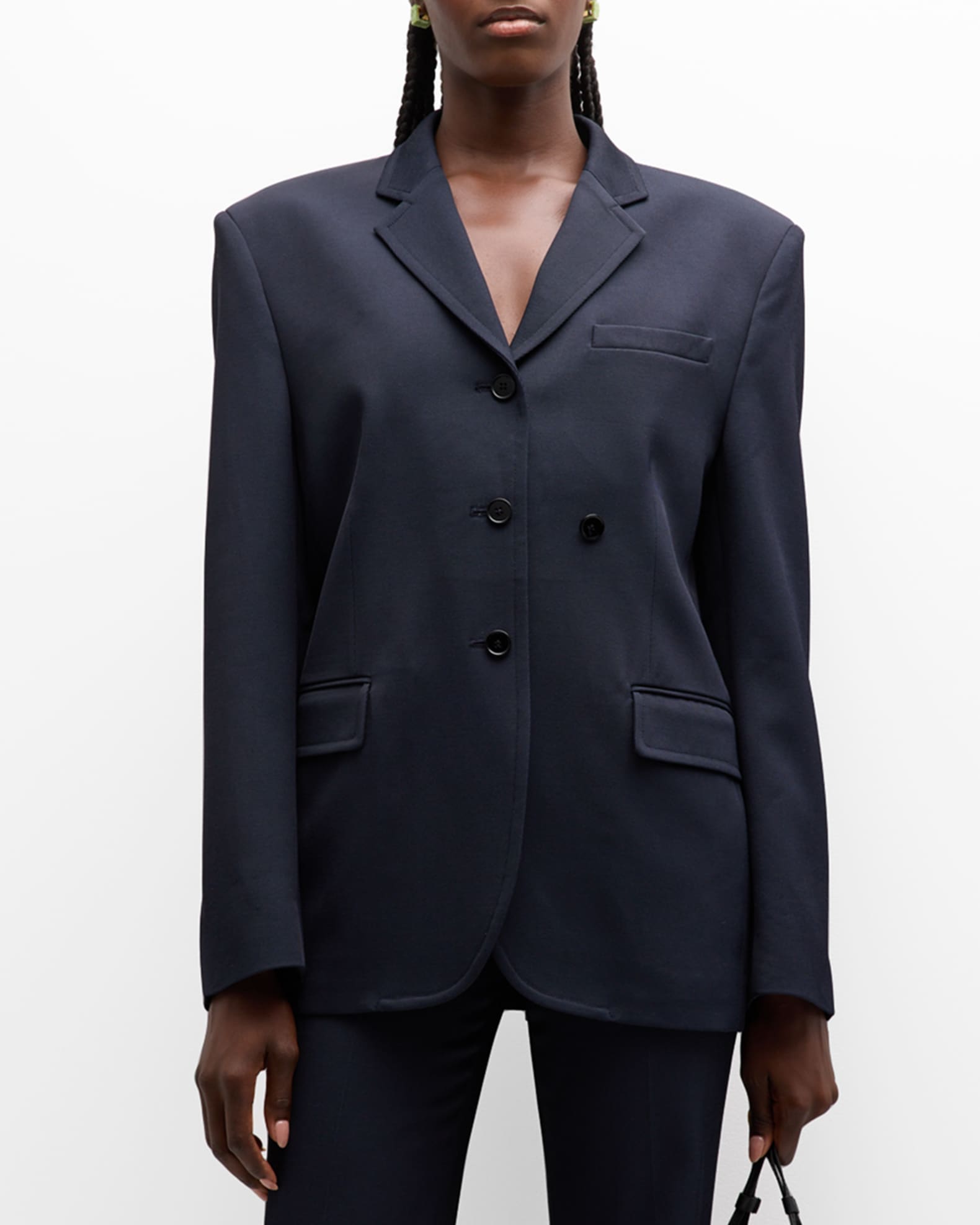 RECTO Oversized Wool-Viscose Jacket | Neiman Marcus