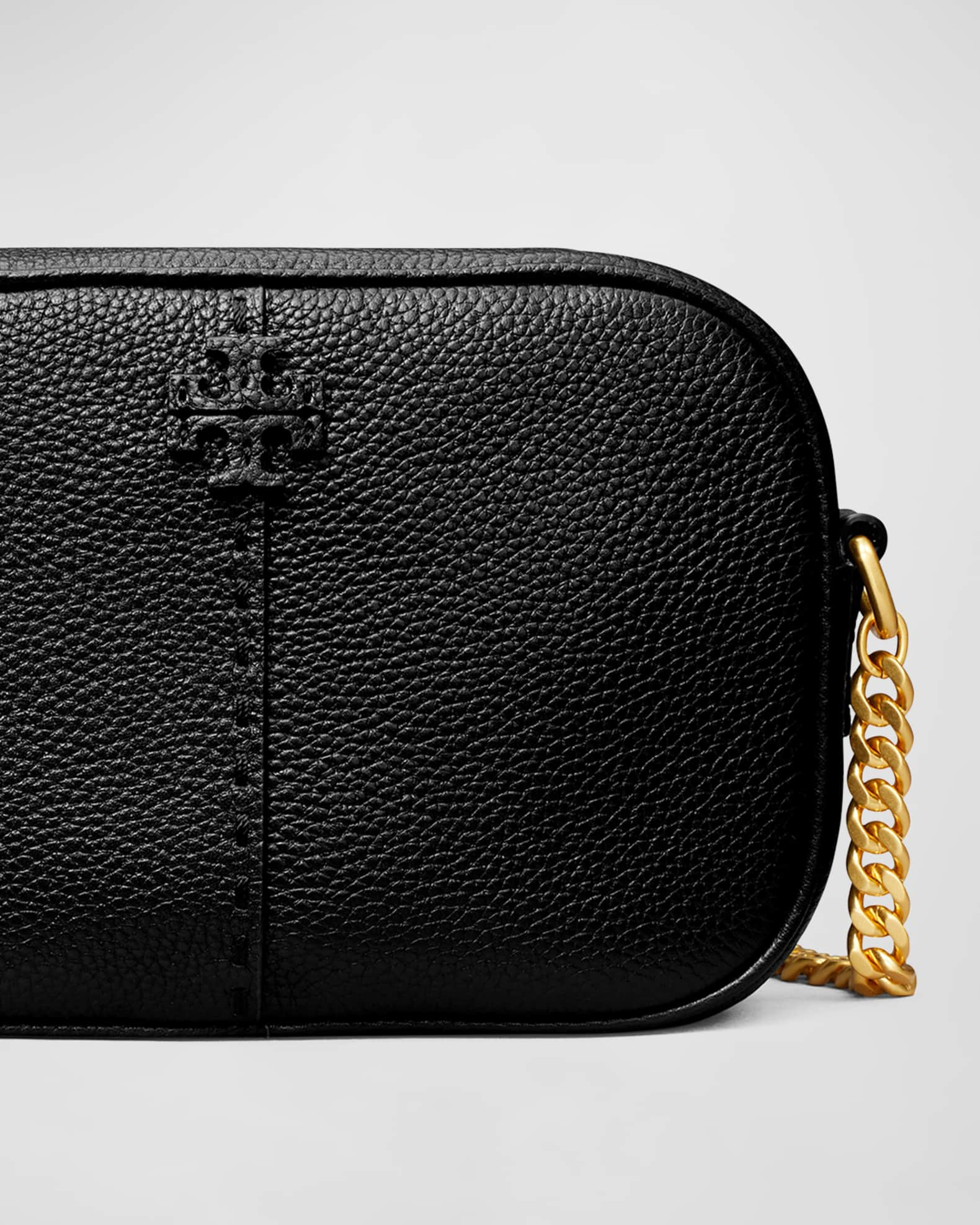 Tory Burch Mcgraw Leather Camera Bag Black