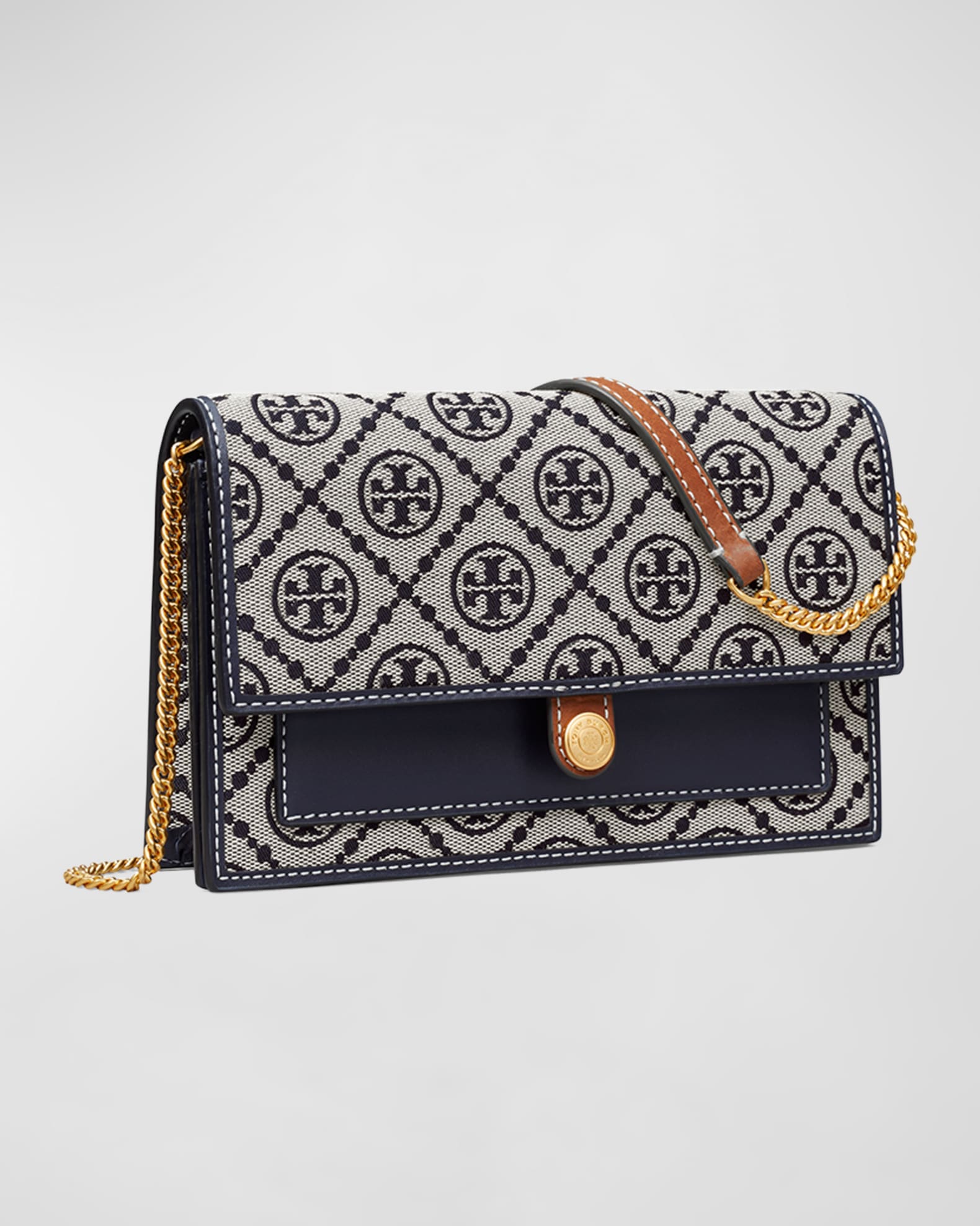 Tory burch hicks 2025 garden chain wallet