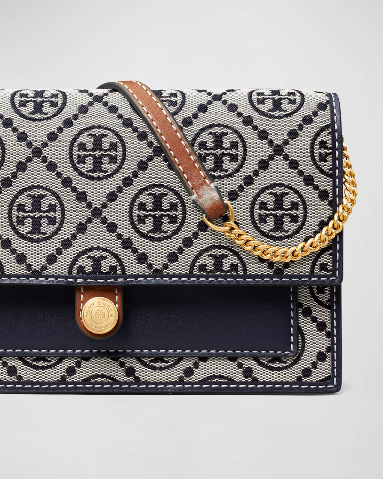 Tory burch hicks store garden chain wallet