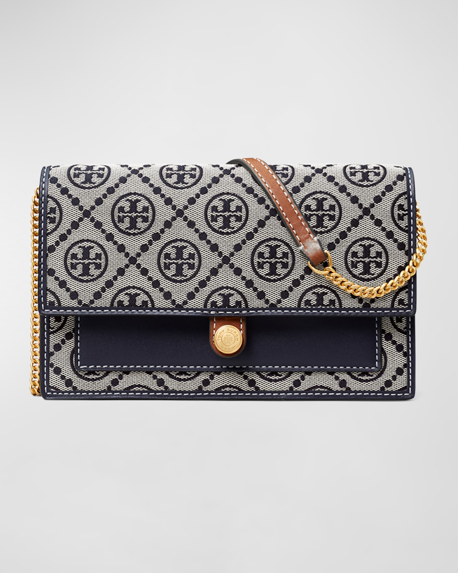 chain wallet monogram