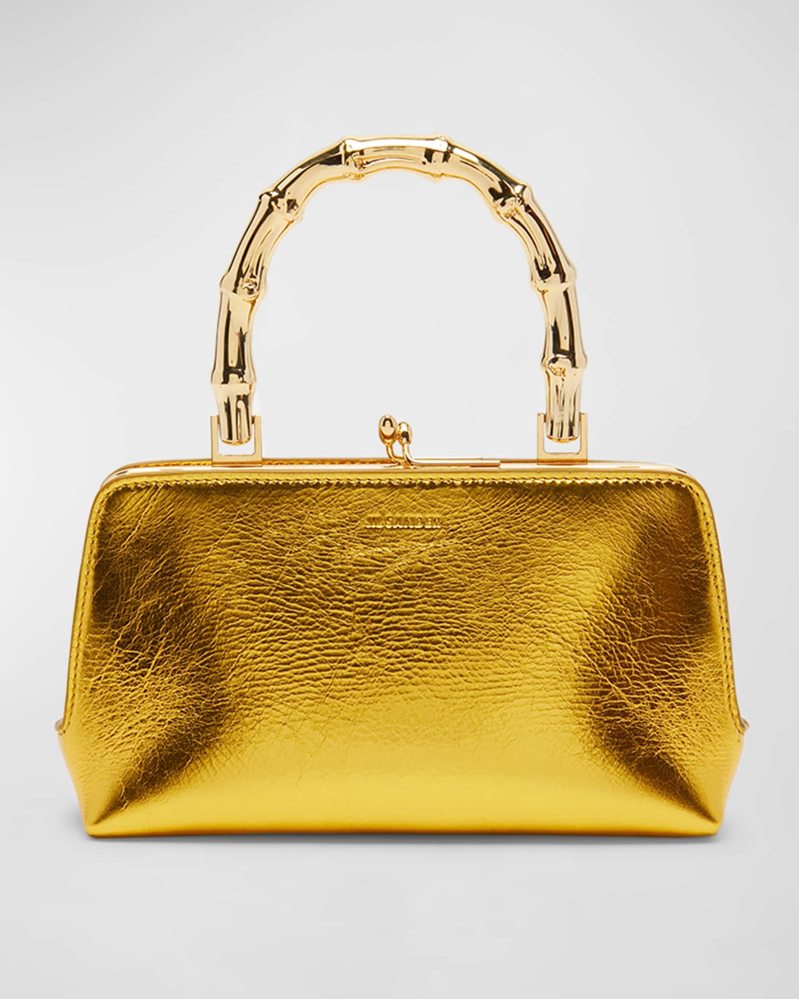Goji Mini Metallic Leather Top Handle Bag
