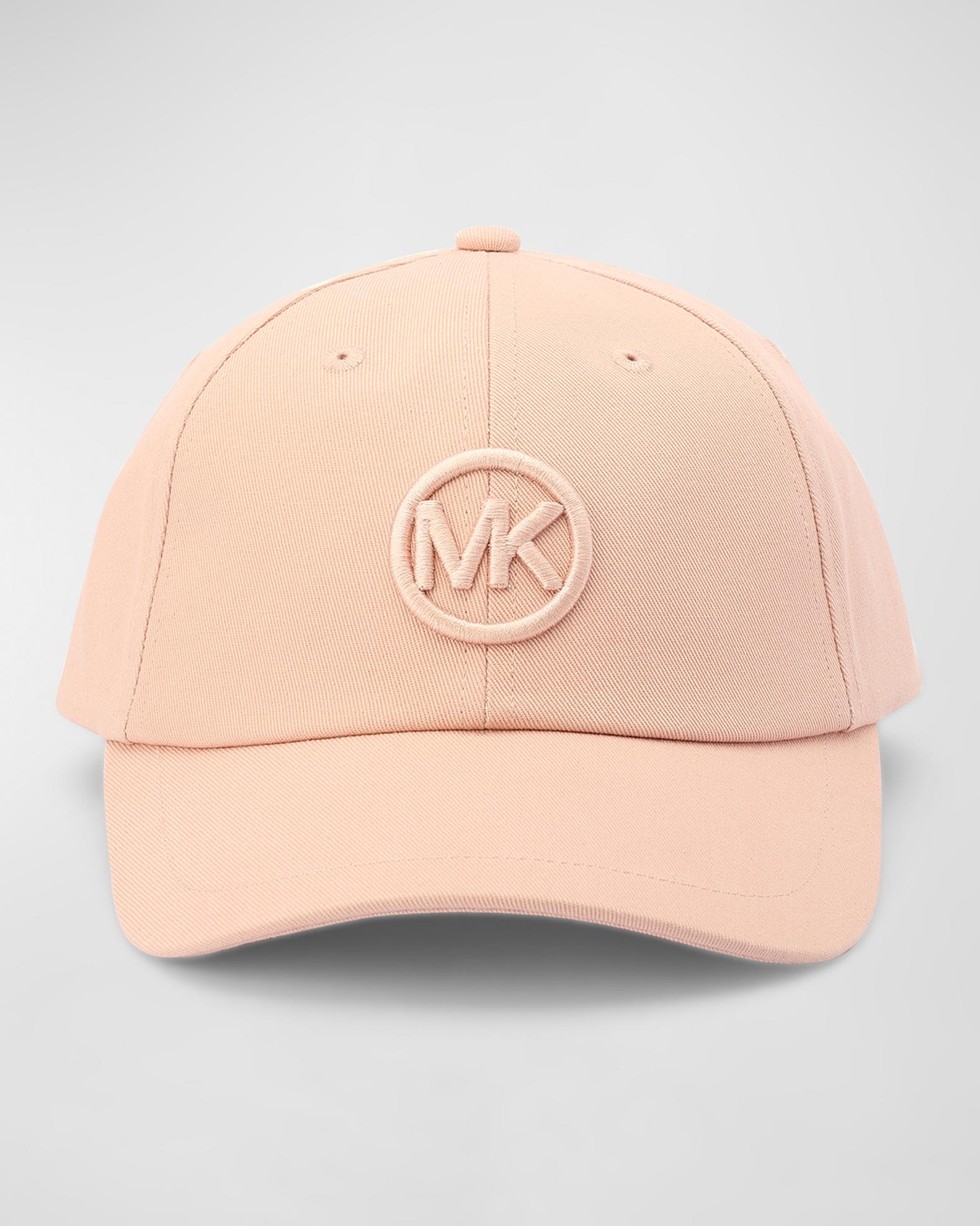 Michael Kors MK Logo Baseball Cap Beige Monogram Adjustable 