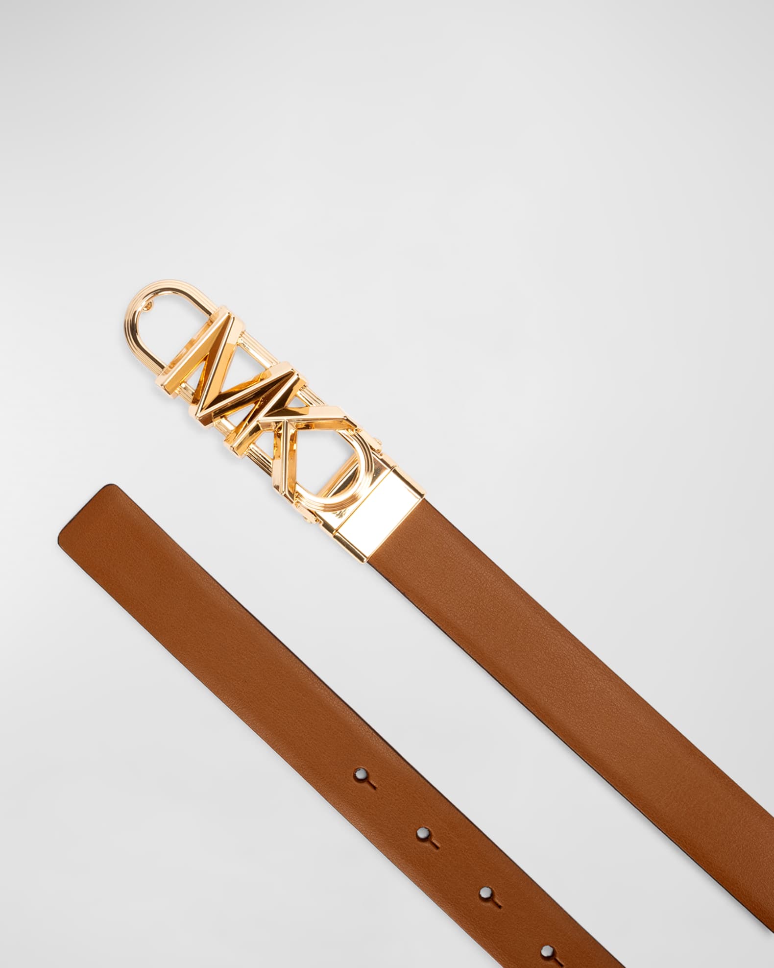 Michael Kors Reversible Logo Leather Belt Neiman Marcus