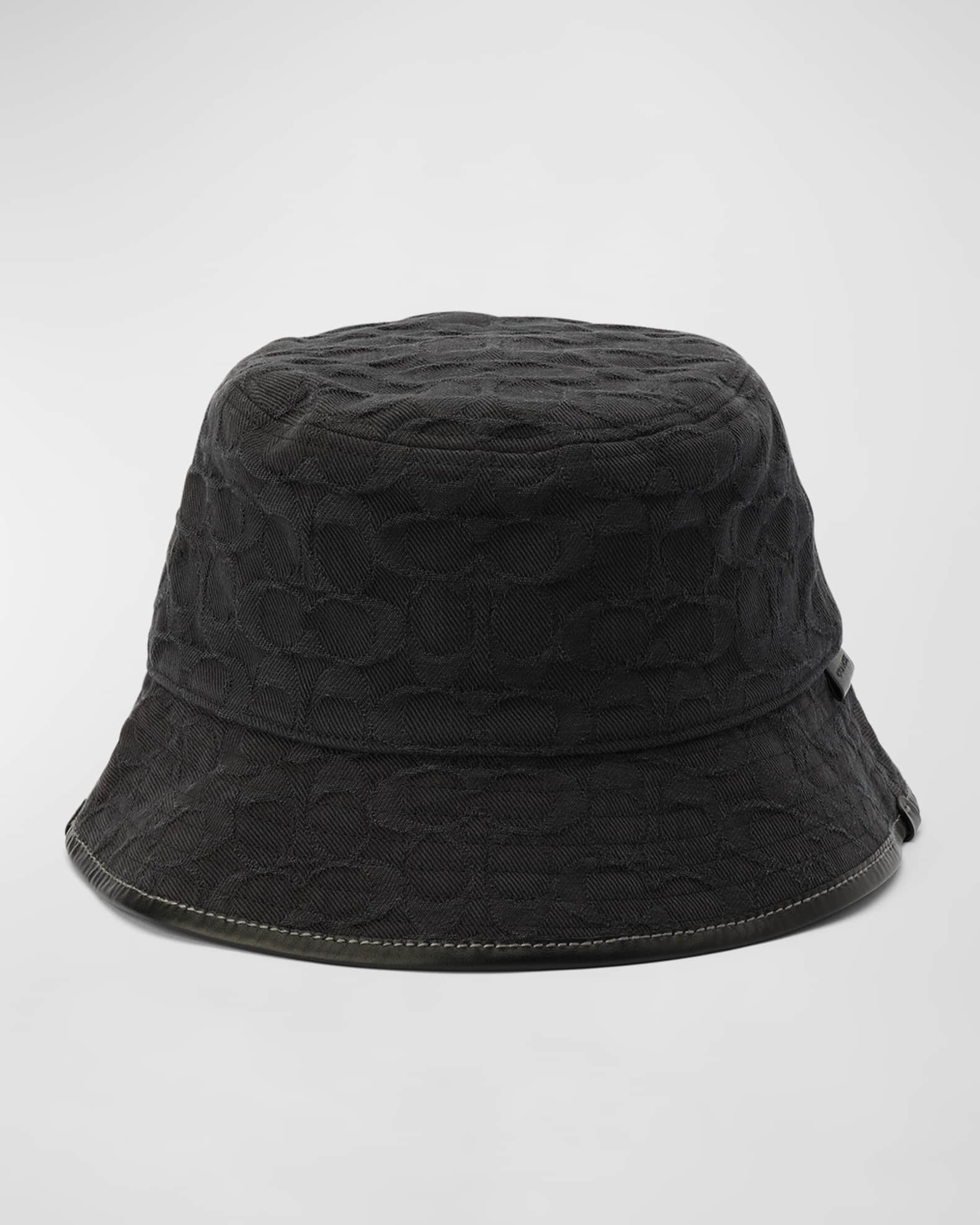 Burberry Monogram Motif Denim Bucket Hat