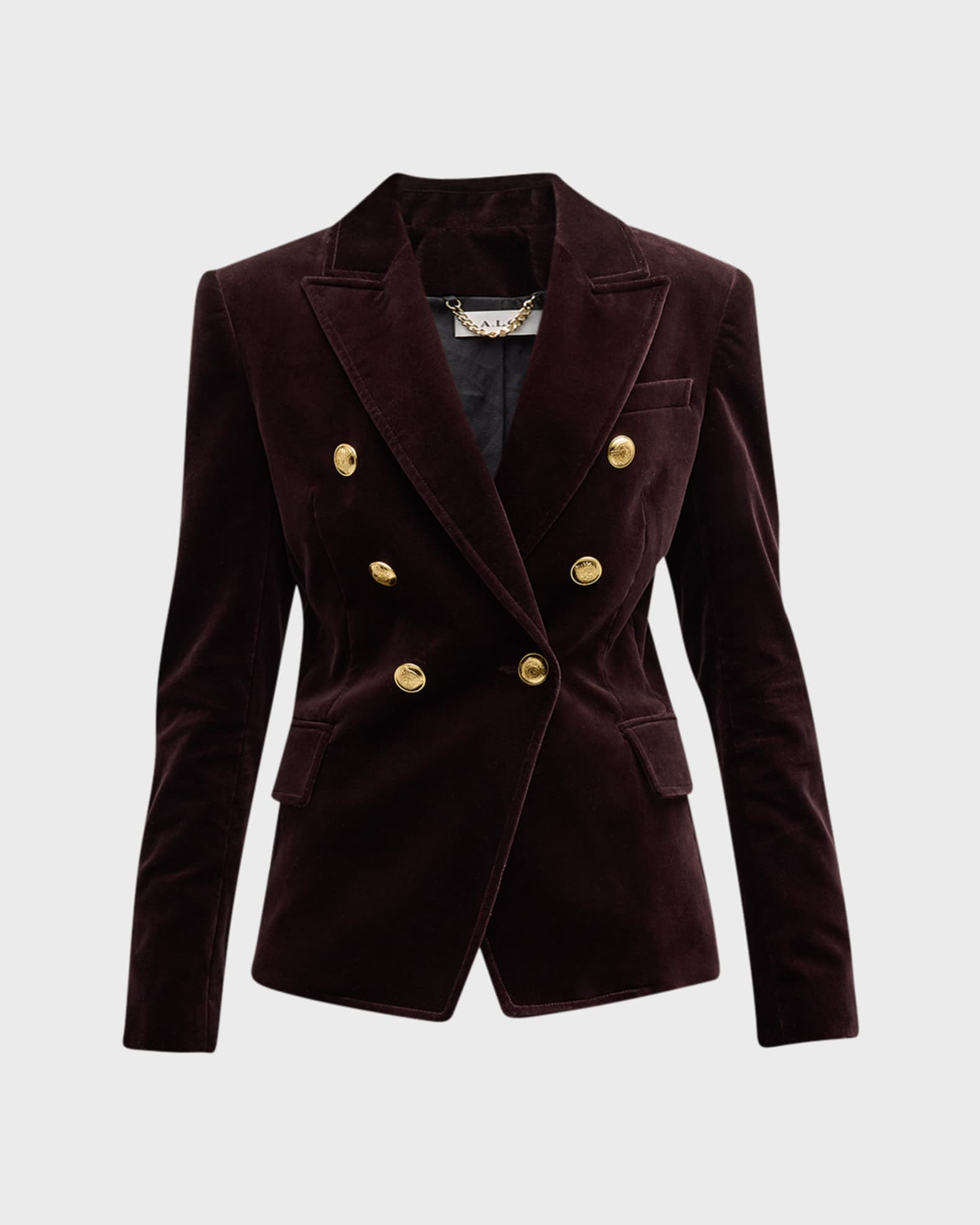 Double Breasted Velvet Jacket
