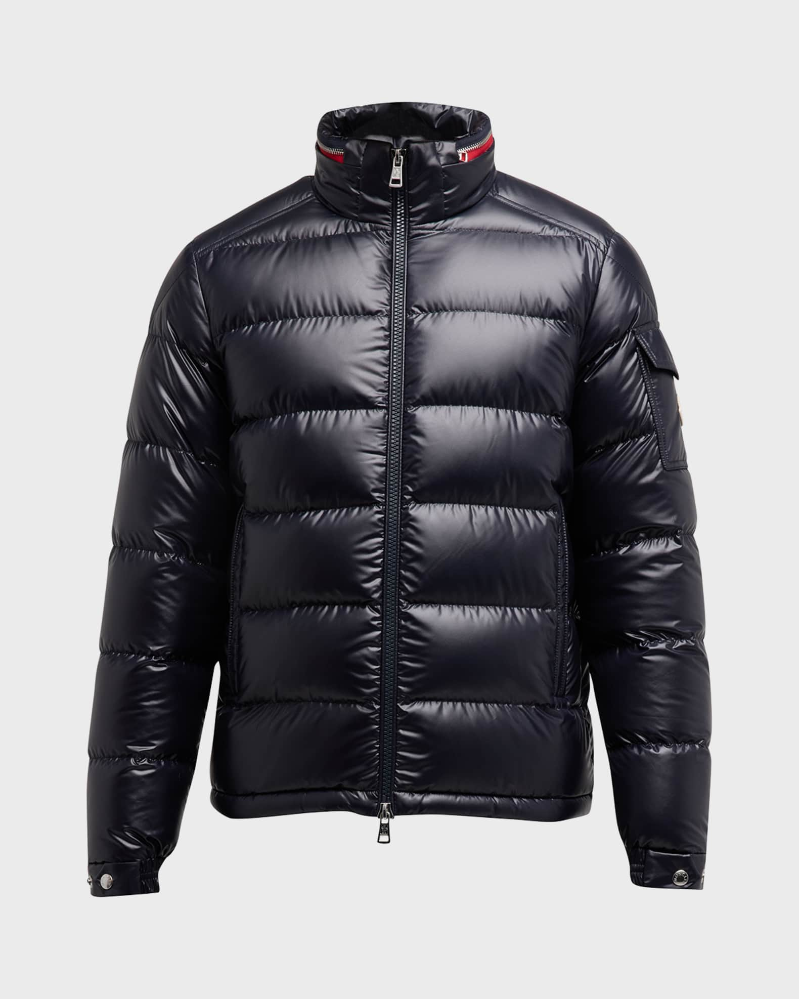 Moncler Men's Quilted Down Hooded Puffer Jacket | Neiman Marcus