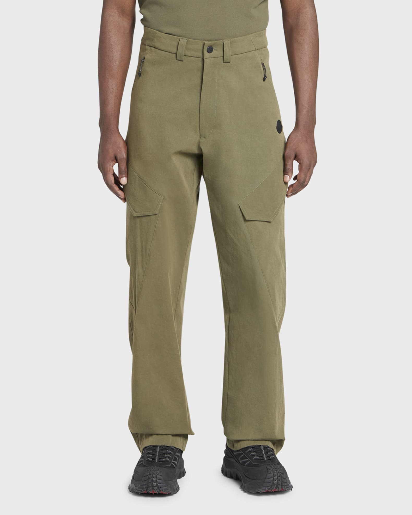 Moncler Men's Gabardine Cargo Trousers | Neiman Marcus