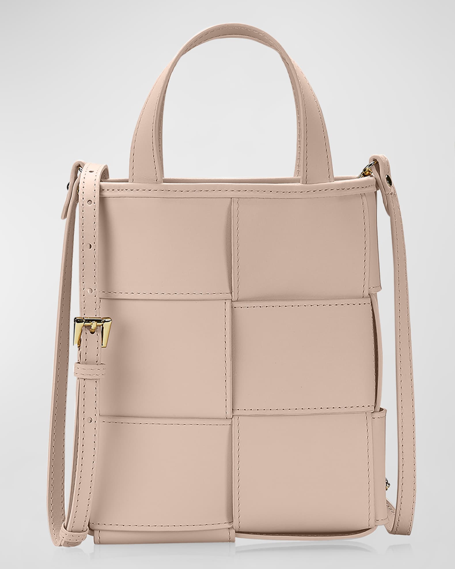Chloe Mini Woven Shopper Top-Handle Bag 0