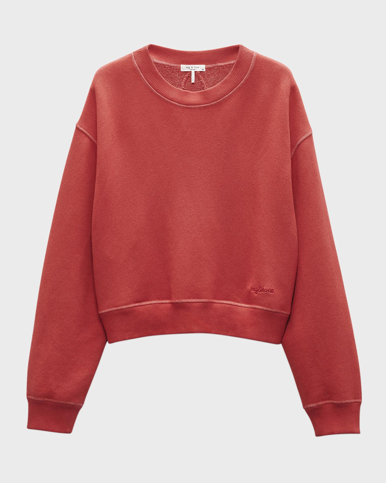 Rag & Bone Vintage Cotton-Terry Crewneck Sweatshirt | Neiman Marcus