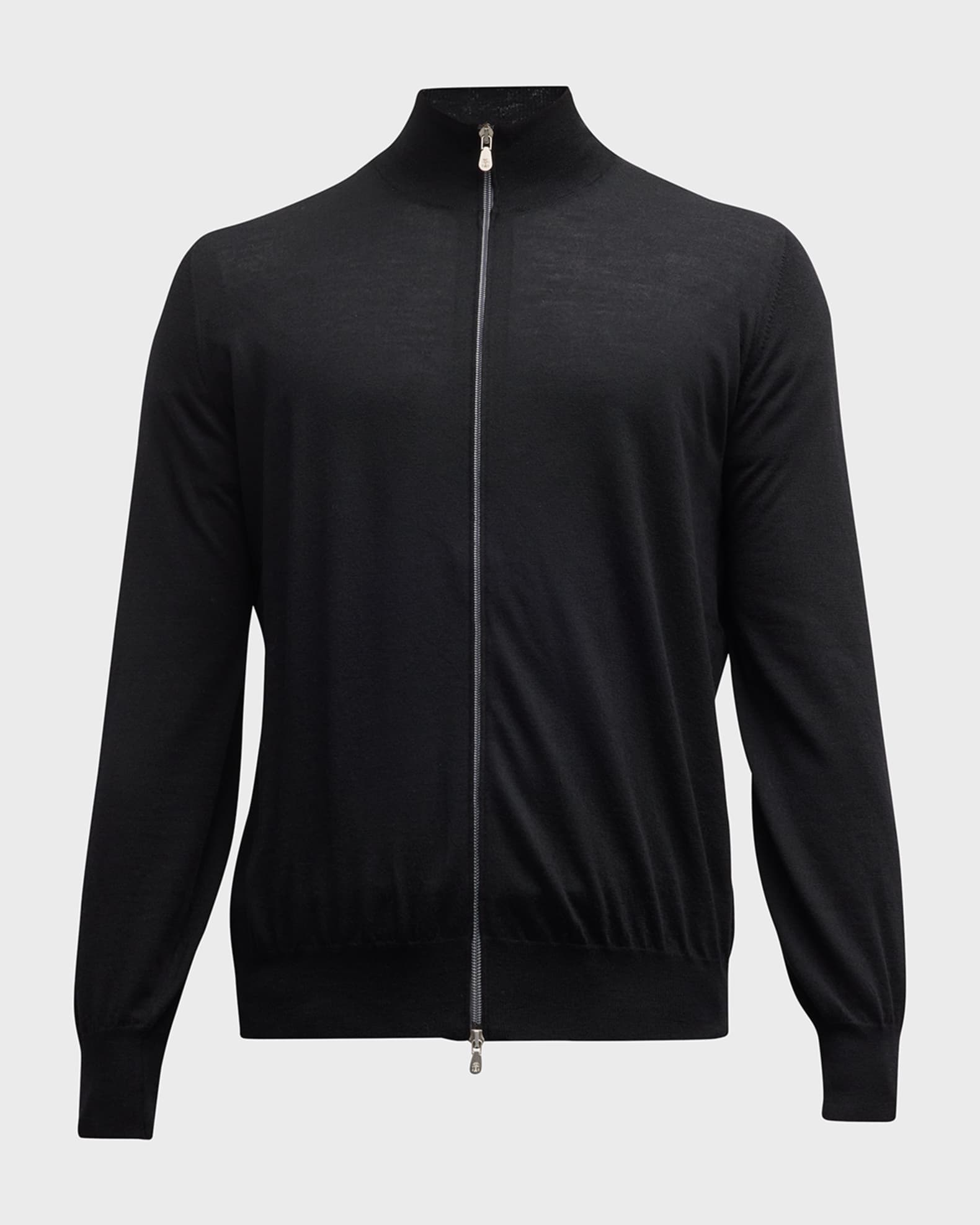 Men's Wool-Cashmere Full-Zip Sweater 0