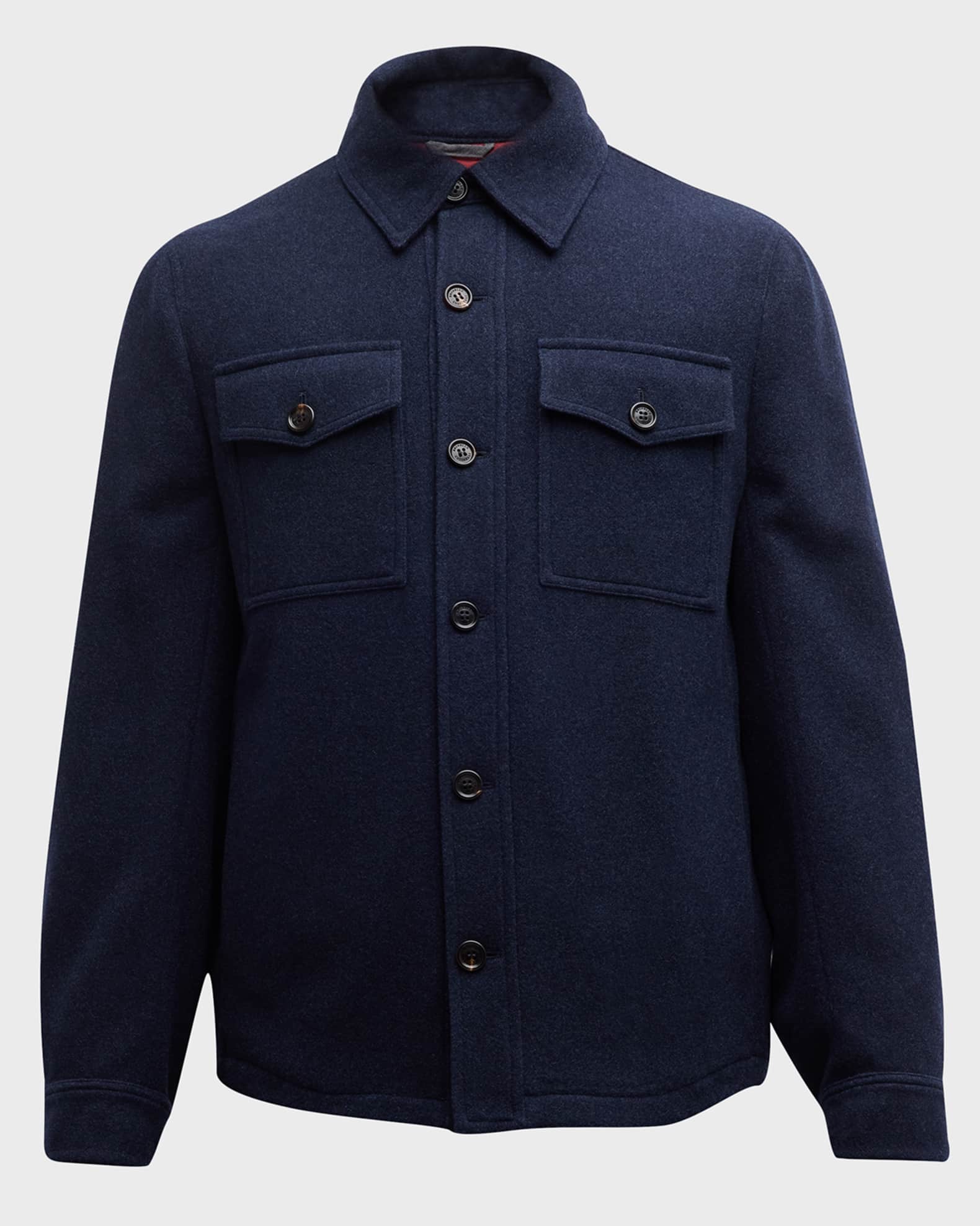 Brunello Cucinelli Men's Cashmere Overshirt