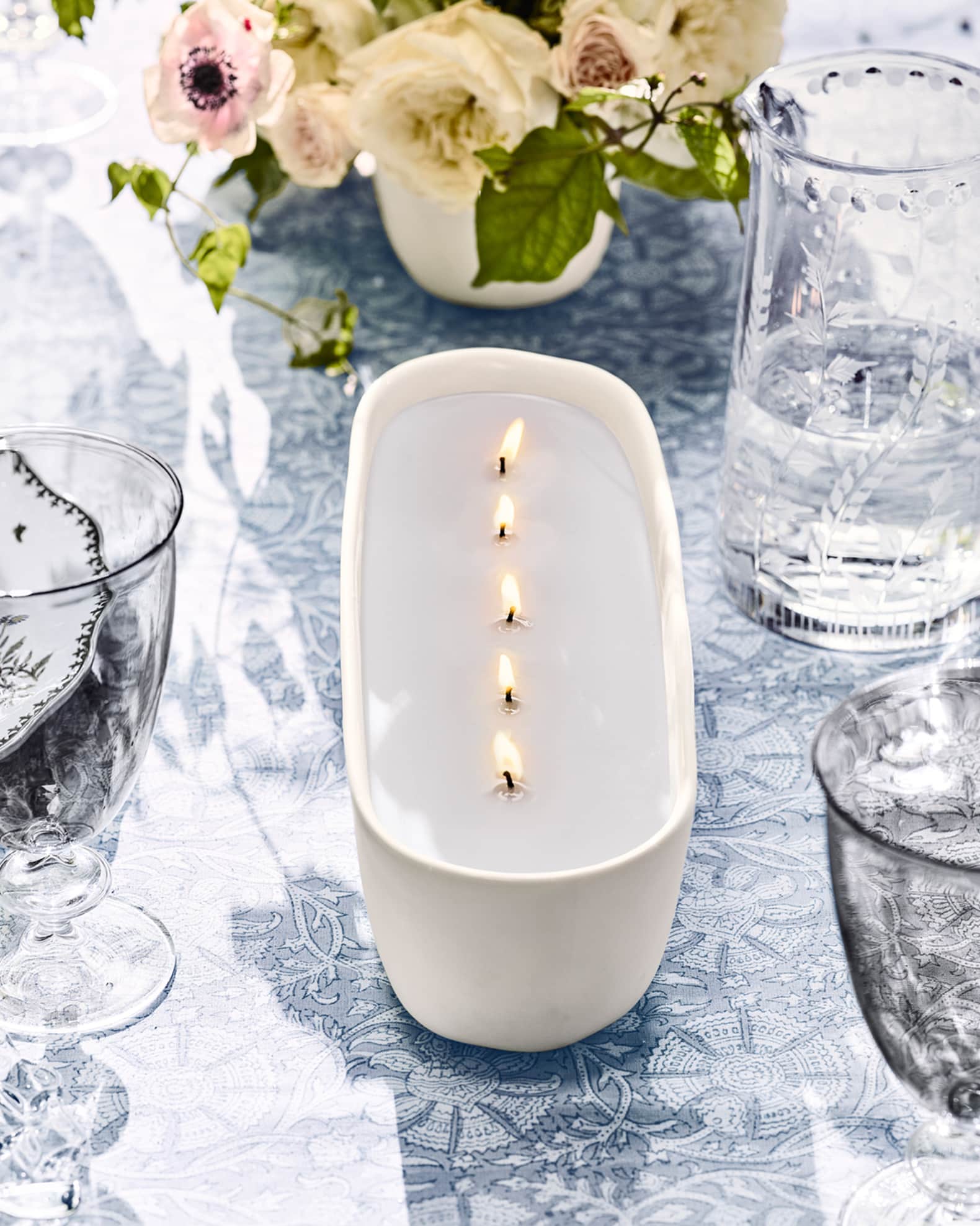 NEST New York White Tea and Rosemary Alfresco MultiWick Trough Candle