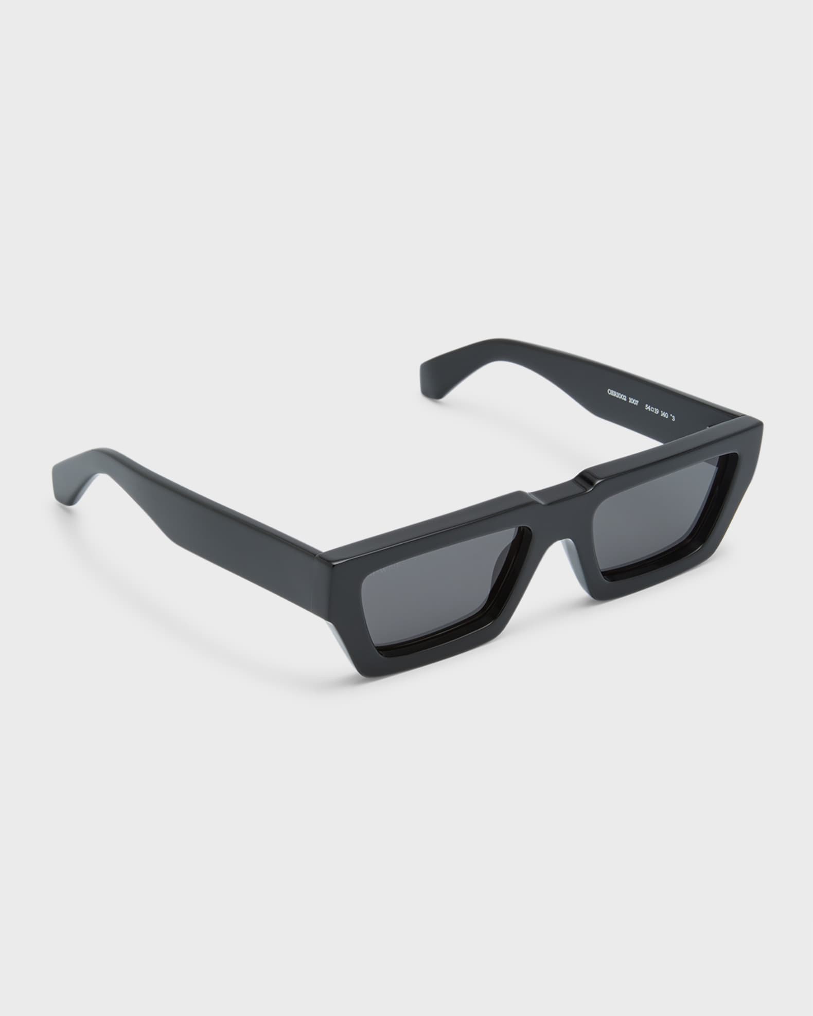 【年中無休】 Off-White Manchester Acetate Rectangle Sunglasses | Neiman 小物