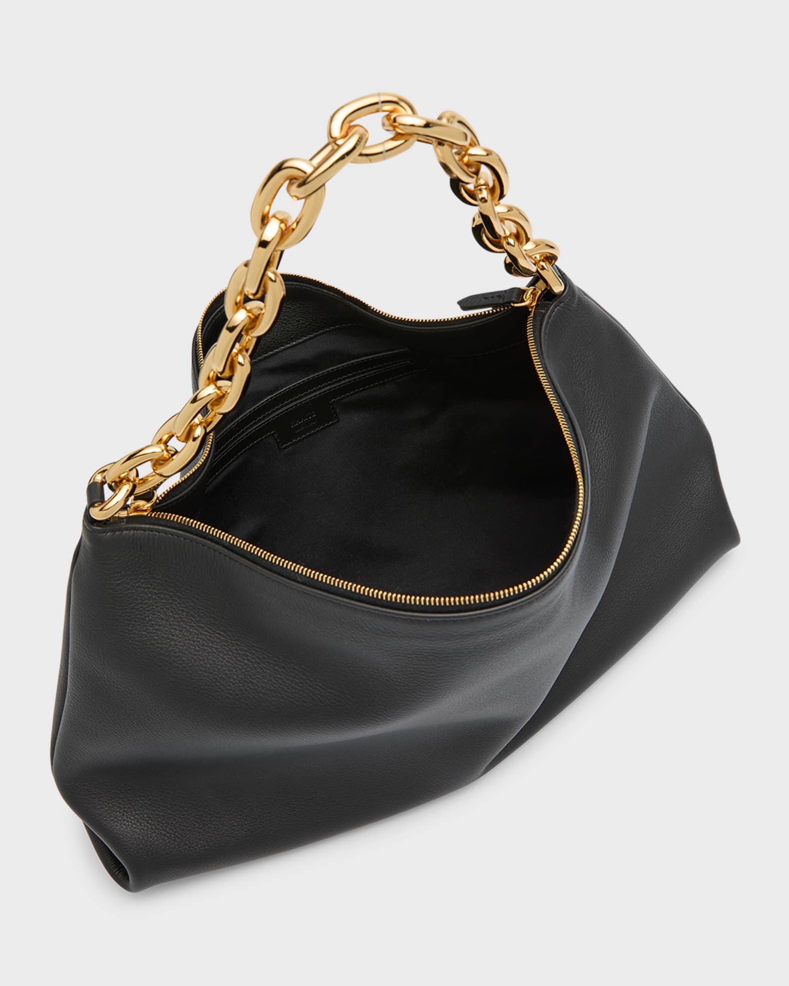 Khaite Clara Chain Leather Shoulder Bag | Neiman Marcus