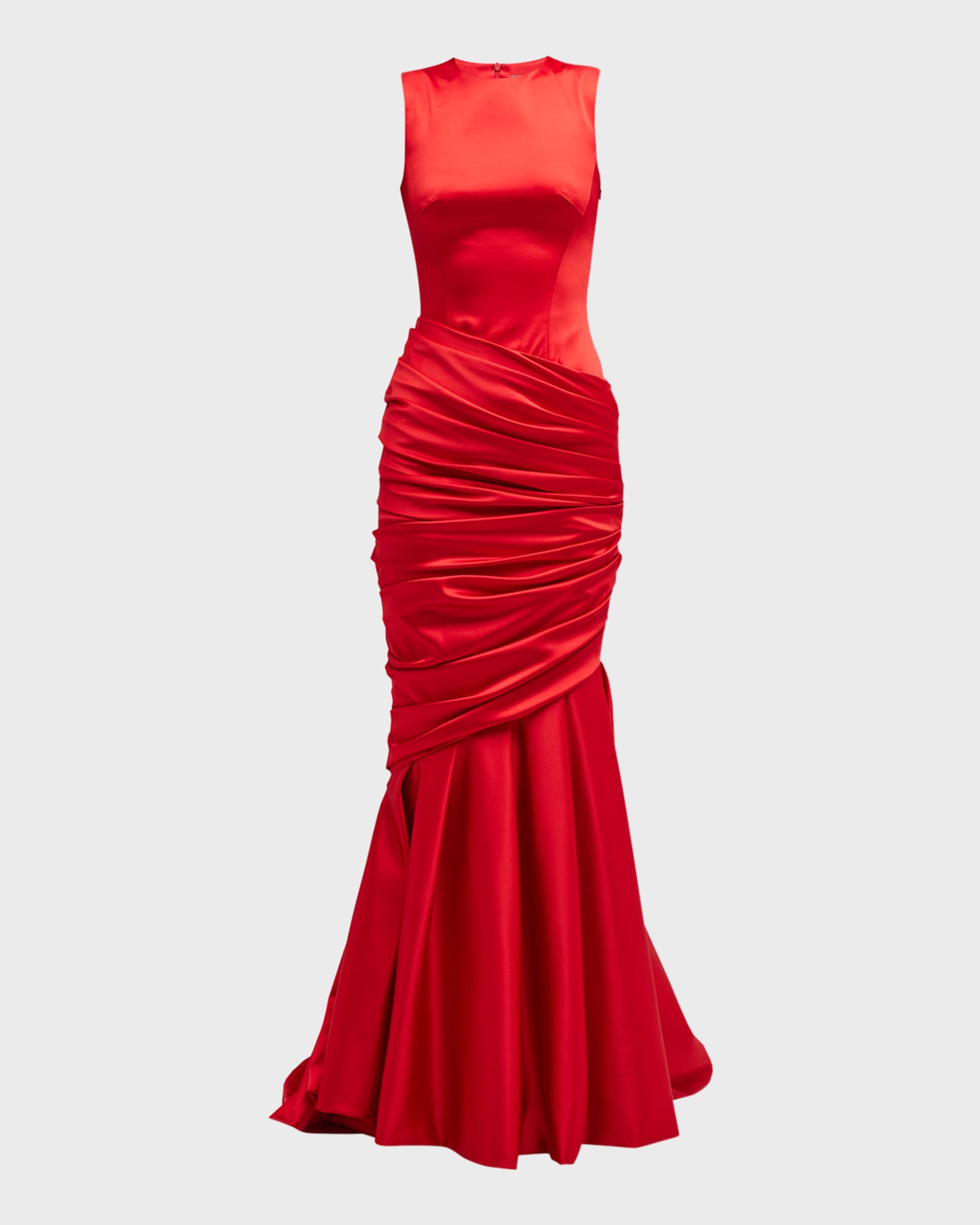 Sarai Embellished Mermaid Gown (Dark Sage)