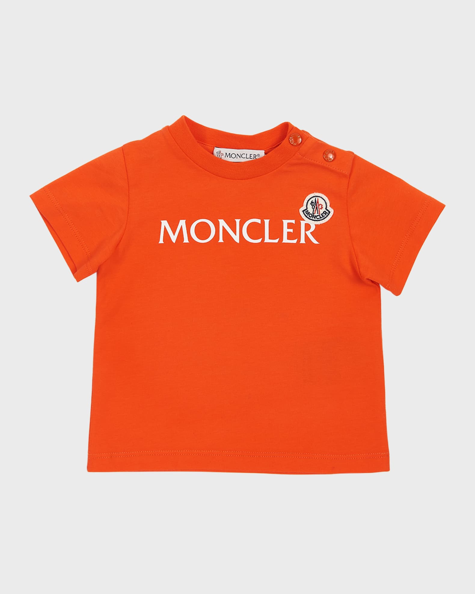 Moncler Boy's LogoPrint Patch Graphic TShirt, Size 12M3 Neiman Marcus