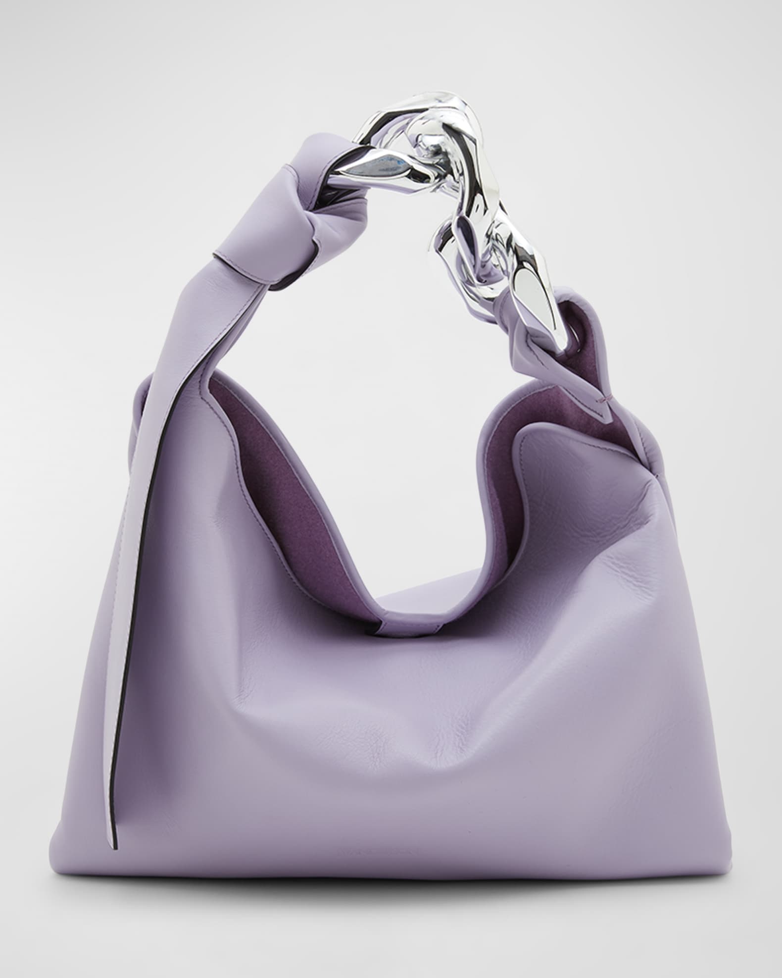 JW Anderson Small Chain Leather Hobo Bag | Neiman Marcus