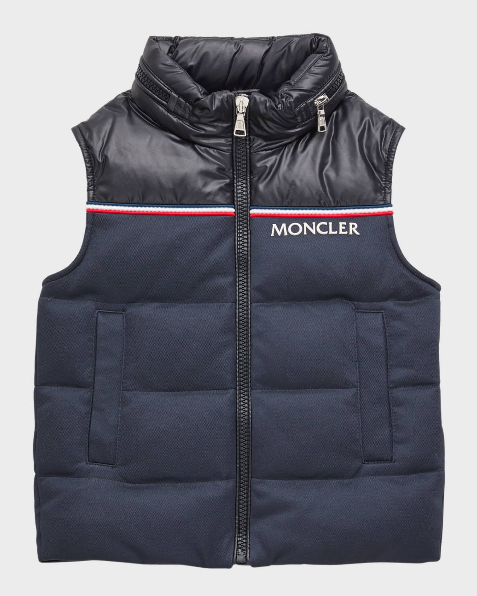 Moncler mixed media clearance puffer vest jacket