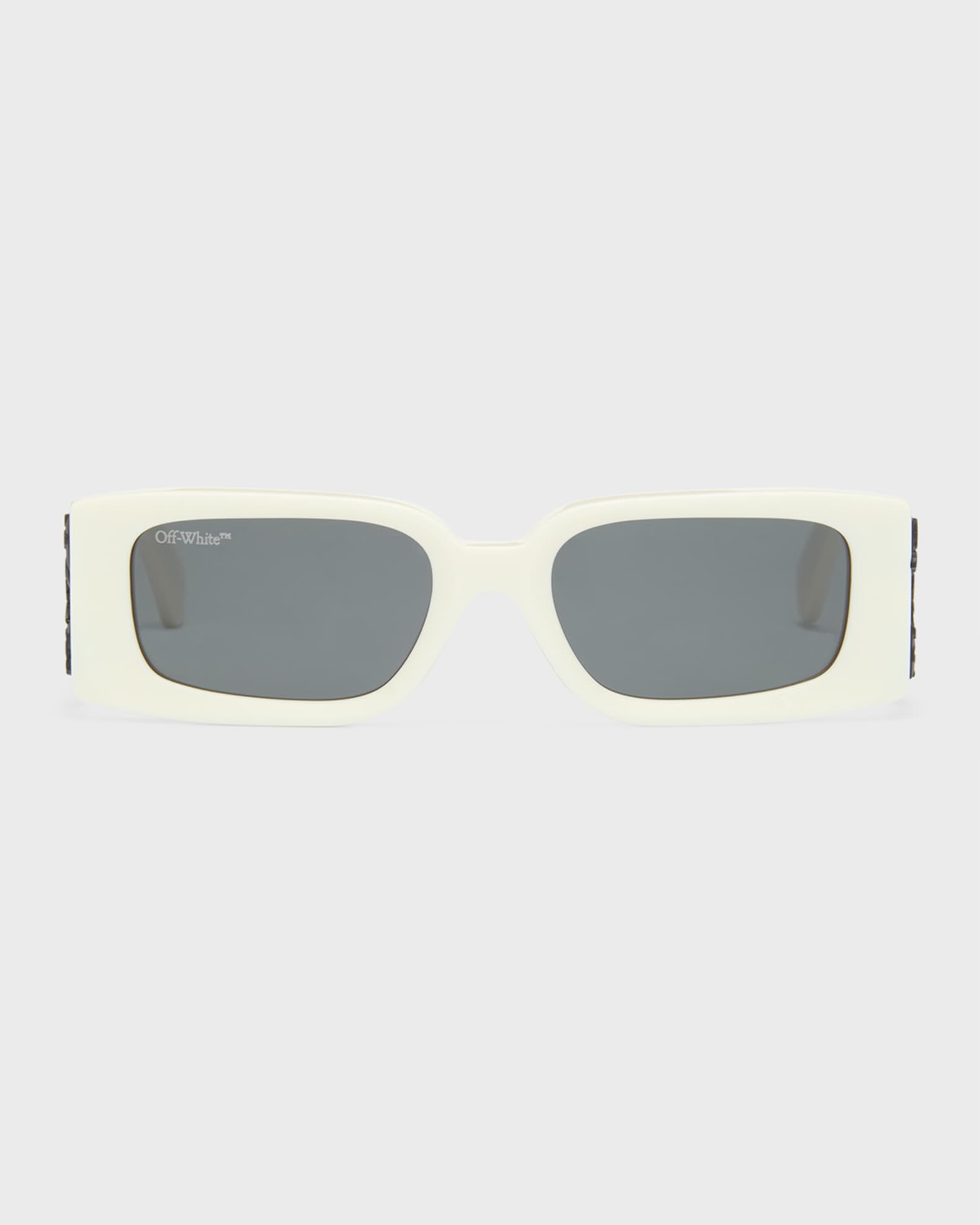 Off-White c/o Virgil Abloh Rectangular Frame Sunglasses in White