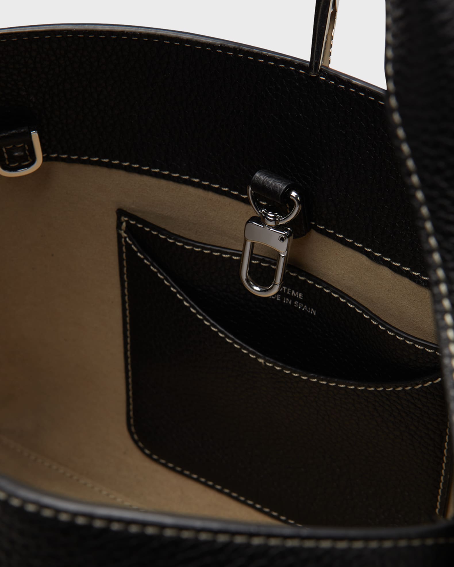 Toteme Bucket Bag in Pebble Grain Leather | Neiman Marcus