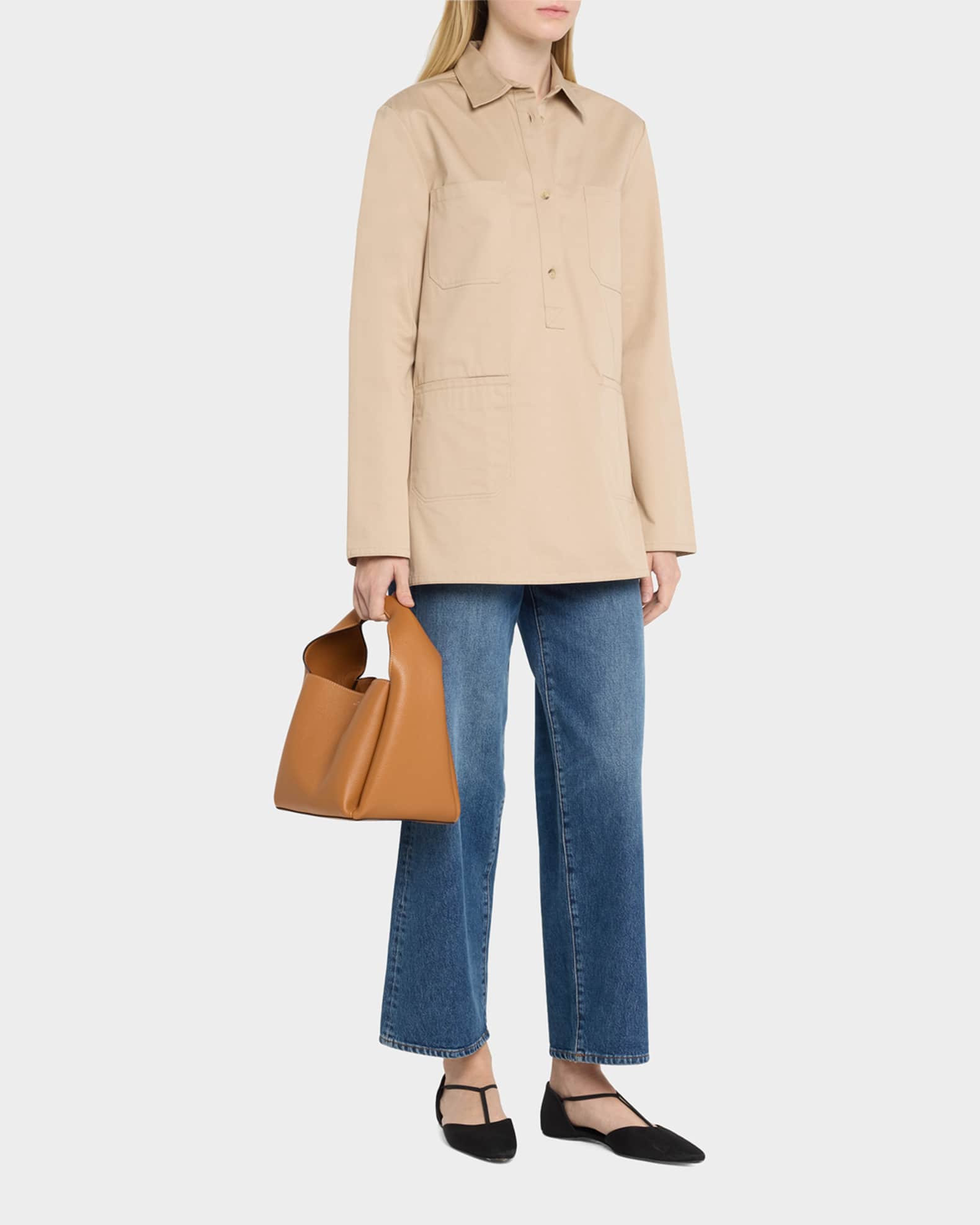 Bucket Bag in Pebble Grain Leather 1