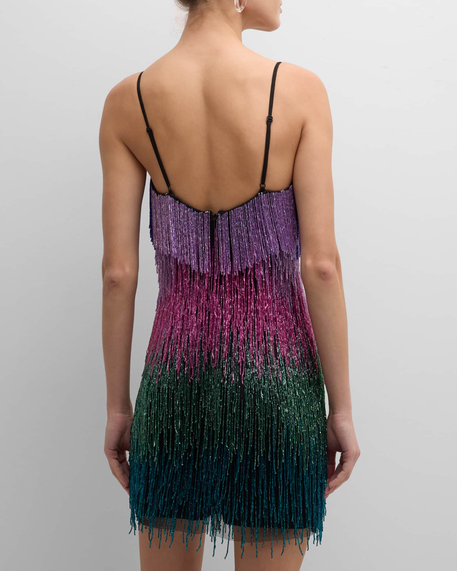 Ombre Beaded Bralette Dress
