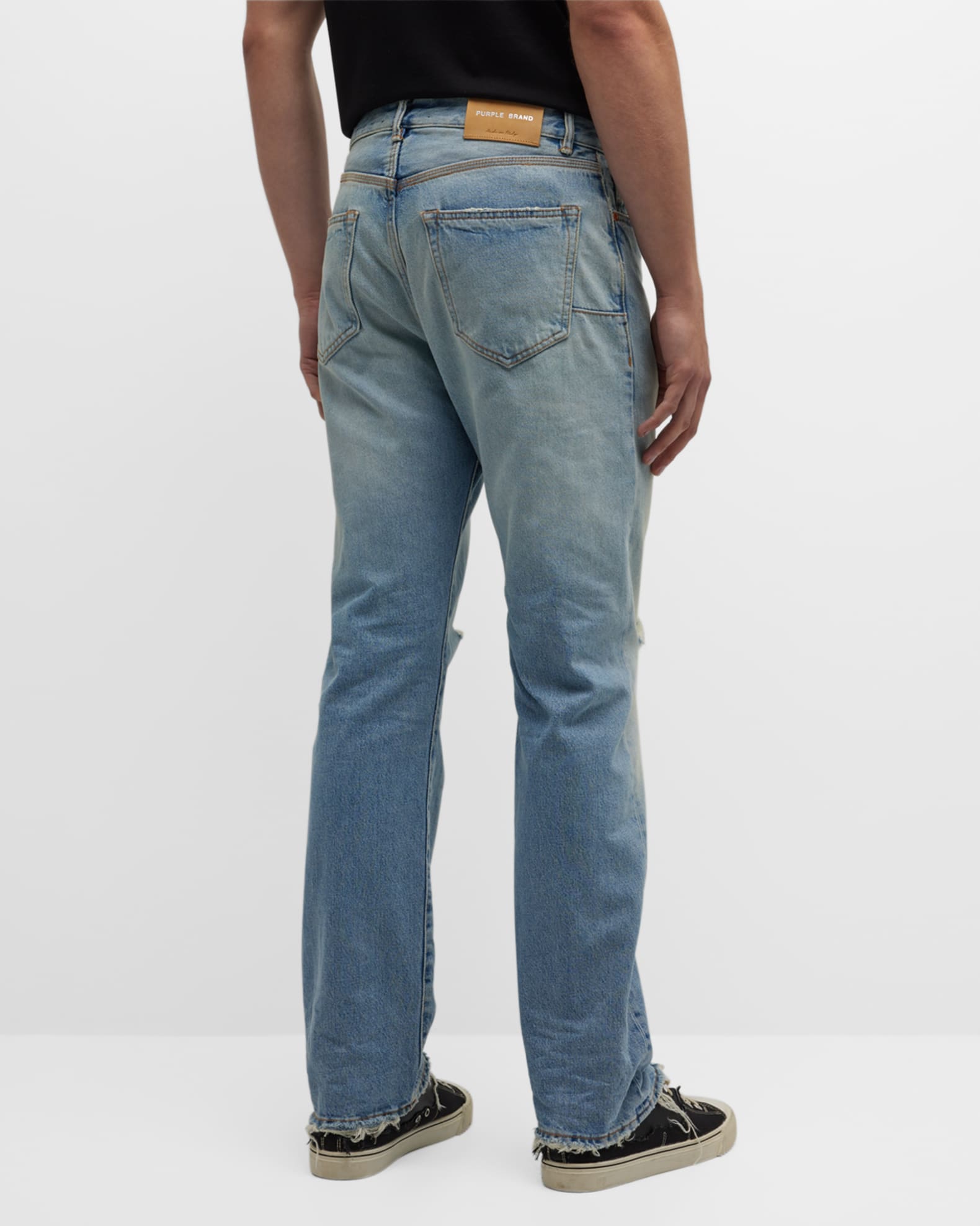Men's Distressed Vintage-Wash Jeans