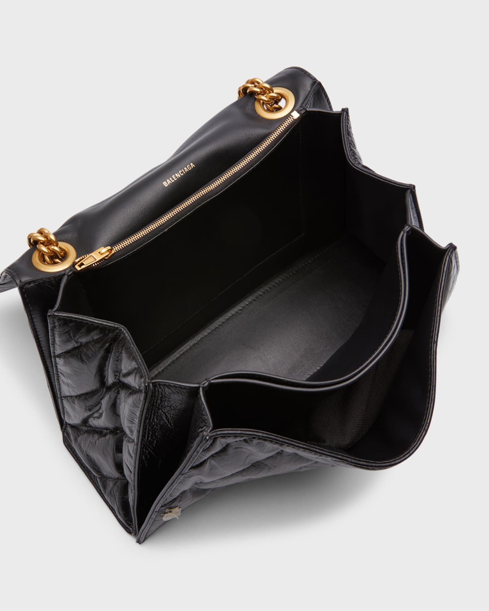 Balenciaga Crush Medium Quilted Bag Neiman Marcus