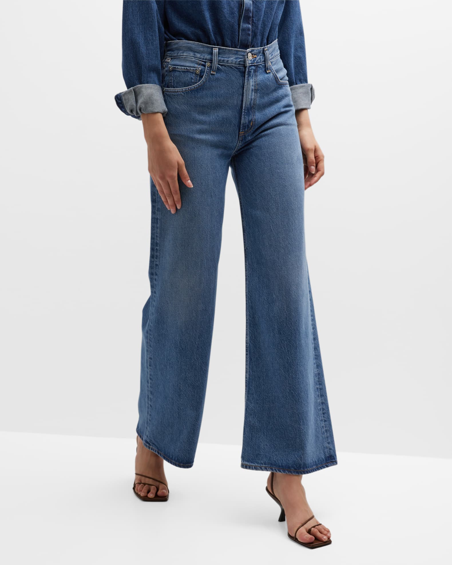 Citizens of Humanity Paloma Wide-Leg Baggy Jeans | Neiman Marcus