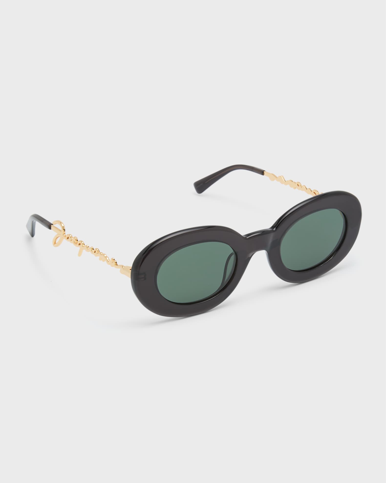 Jacquemus Les Lunettes Pralu Acetate & Metal Alloy Oval Sunglasses