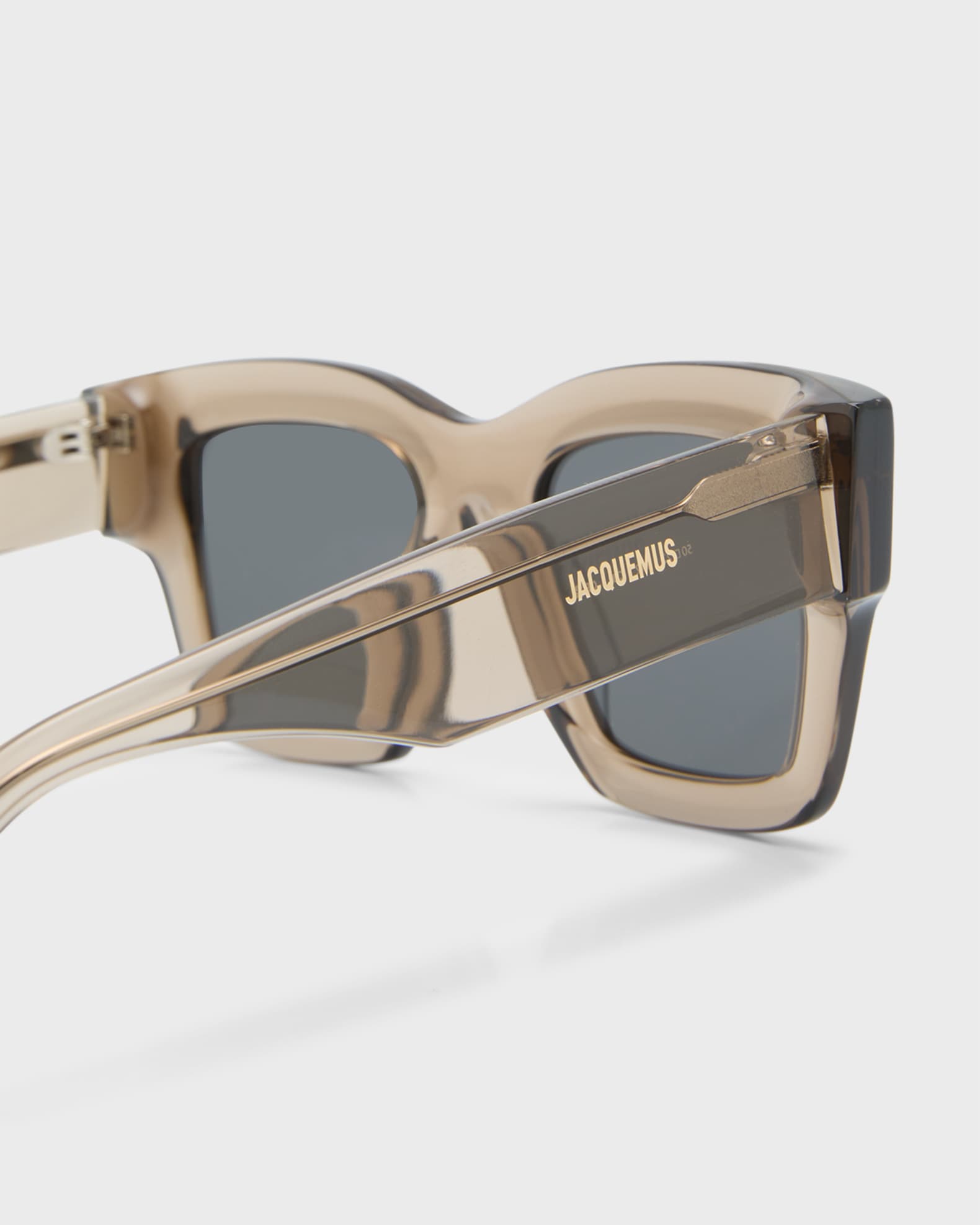 Jacquemus Les Lunettes Baci Acetate Rectangle Sunglasses | Neiman Marcus