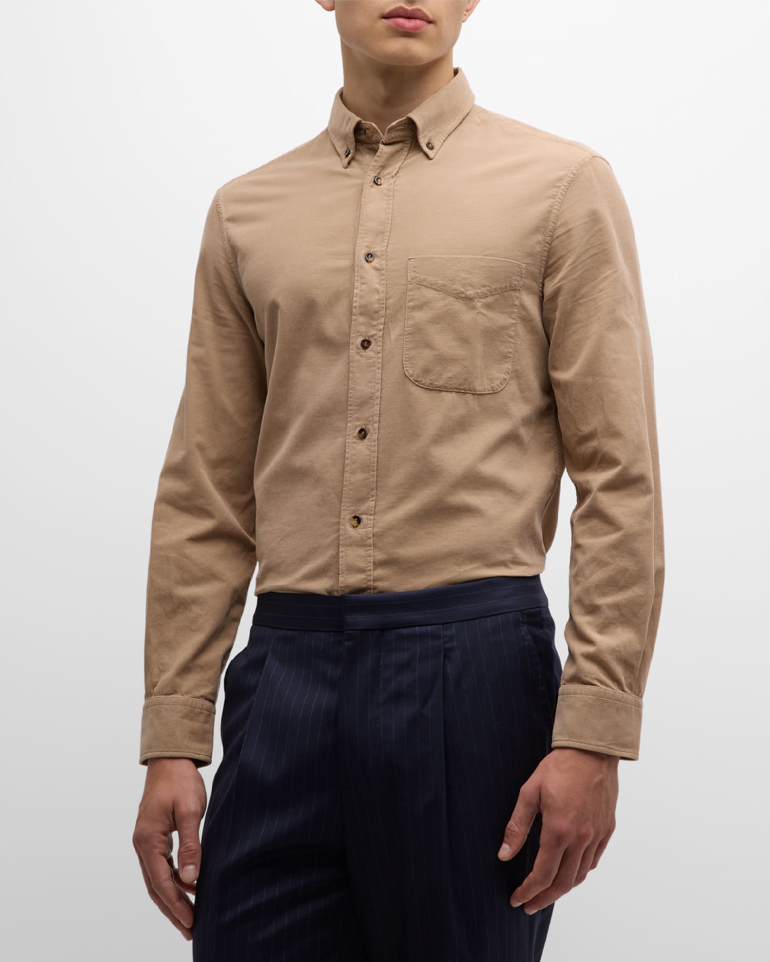 Louis Vuitton Mens Shirts 2023-24FW, Beige, M (Stock Confirmation Required)