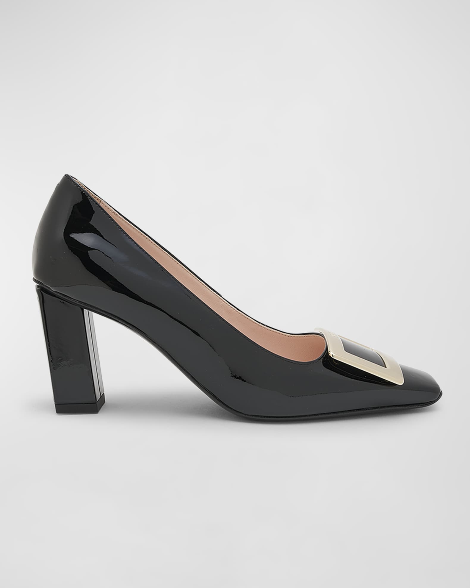 Roger Vivier Belle Vivier 75mm Buckle Pumps Nero Women s 40EU Pumps High Heels Stilettos Pumps High Heels