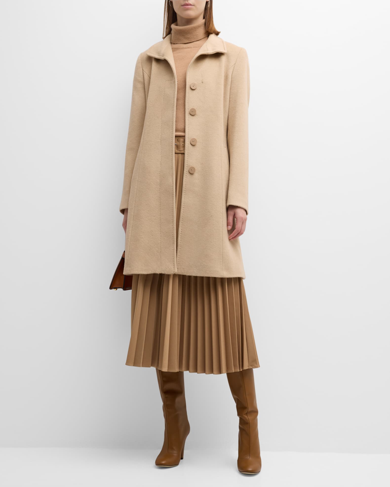 Louis Vuitton - Belted Double Face Hooded Wrap Coat - Camel - Women - Size: 38 - Luxury