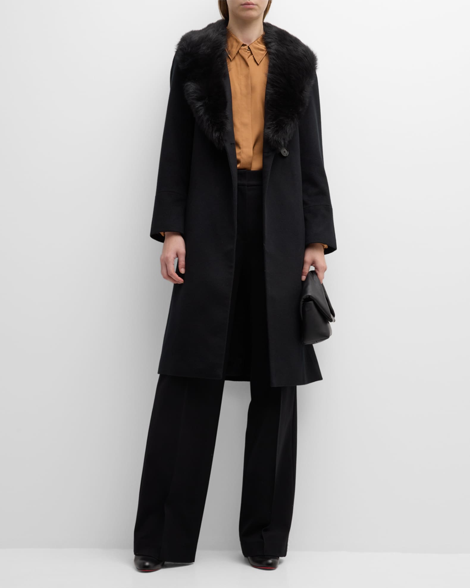 Coat with wrap collar zara top