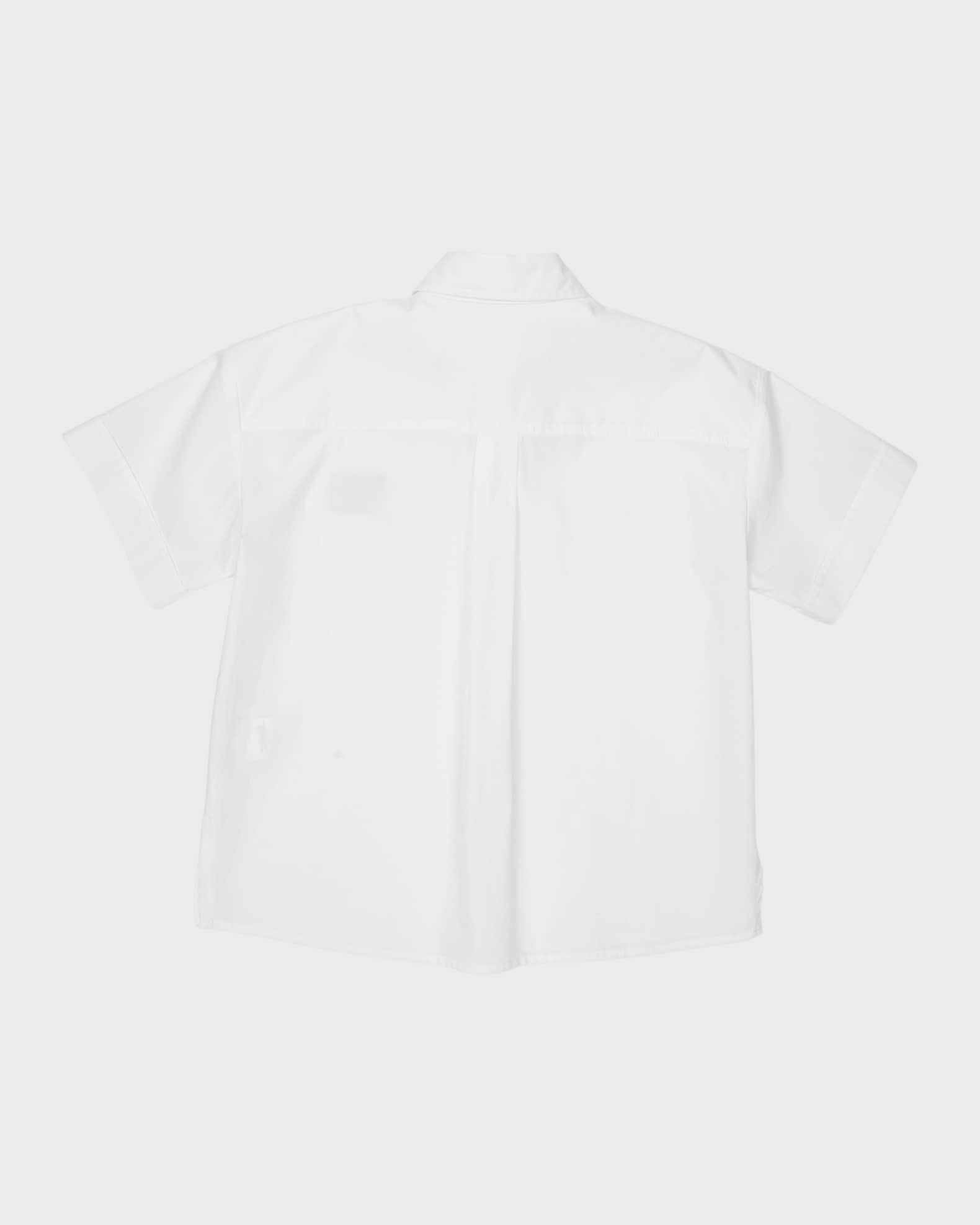 Boy's DNA Logo Tag Short-Sleeve Poplin Shirt, Size 8-12