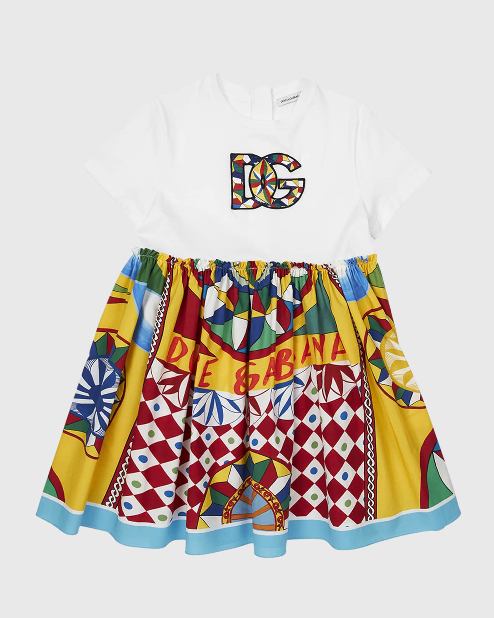 Girl's Carretto Combo Dress | Neiman Marcus