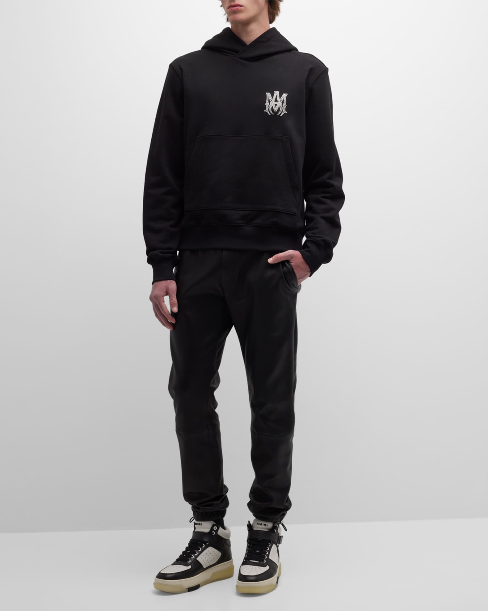 Amiri Men's Crystal-Embellished Terry Hoodie | Neiman Marcus