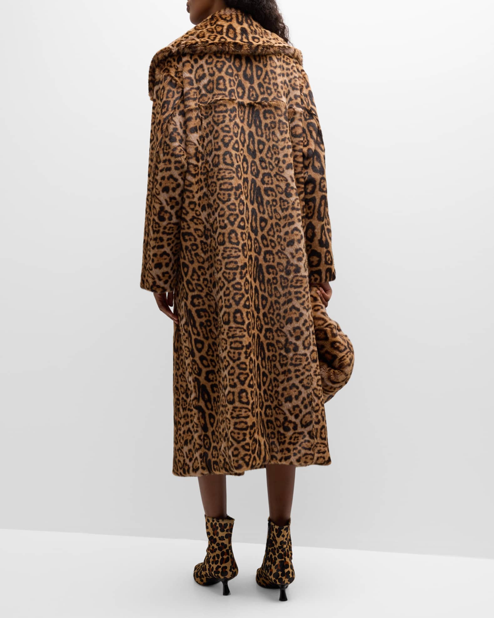 SIMONMILLER Jetz Cheetah Faux Fur Coat Neiman Marcus