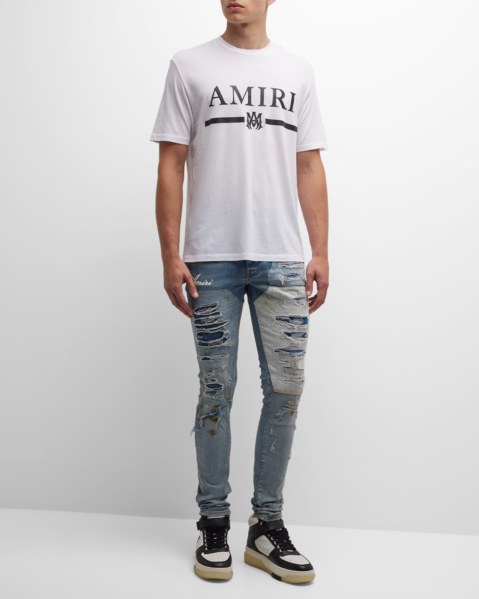 Amiri Men's MA Bar Logo T-Shirt | Neiman Marcus