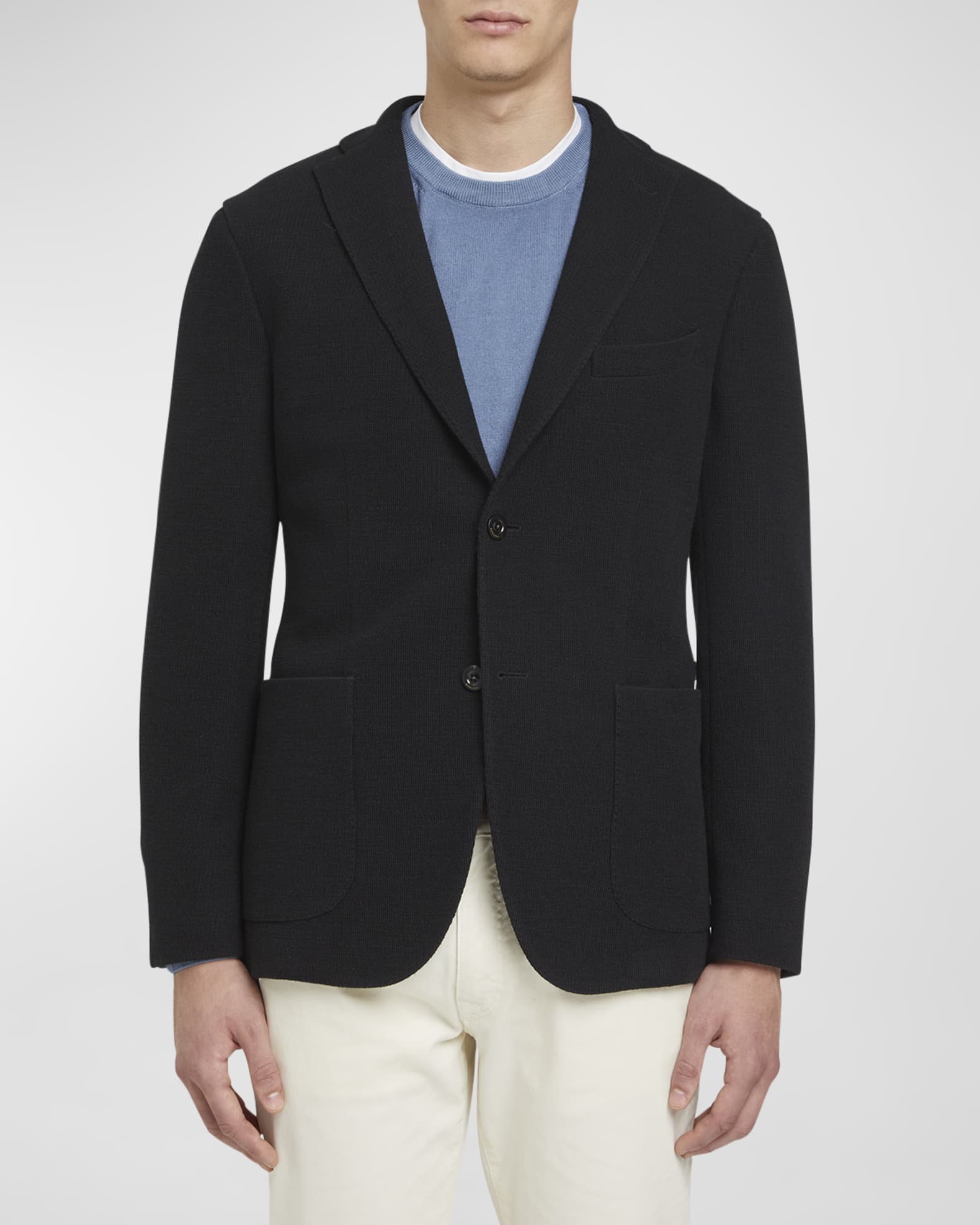 Louis Vuitton Preppy Wool Blazer Dark Navy. Size 40