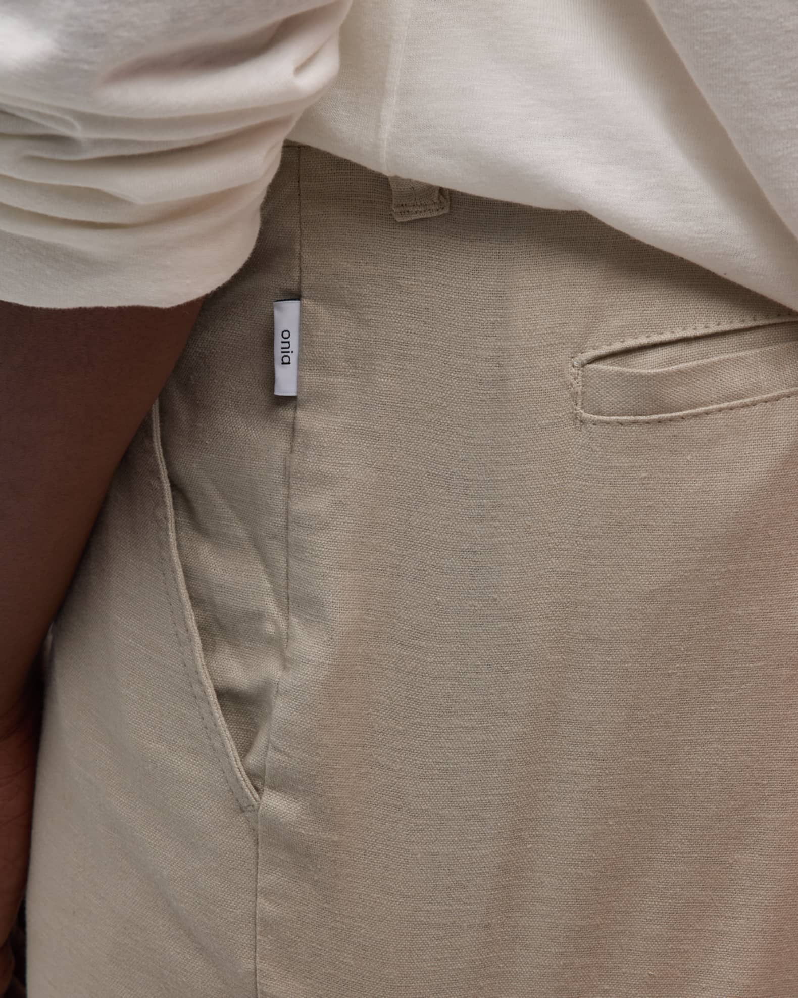 Onia Men's Stretch Linen Traveler Shorts | Neiman Marcus