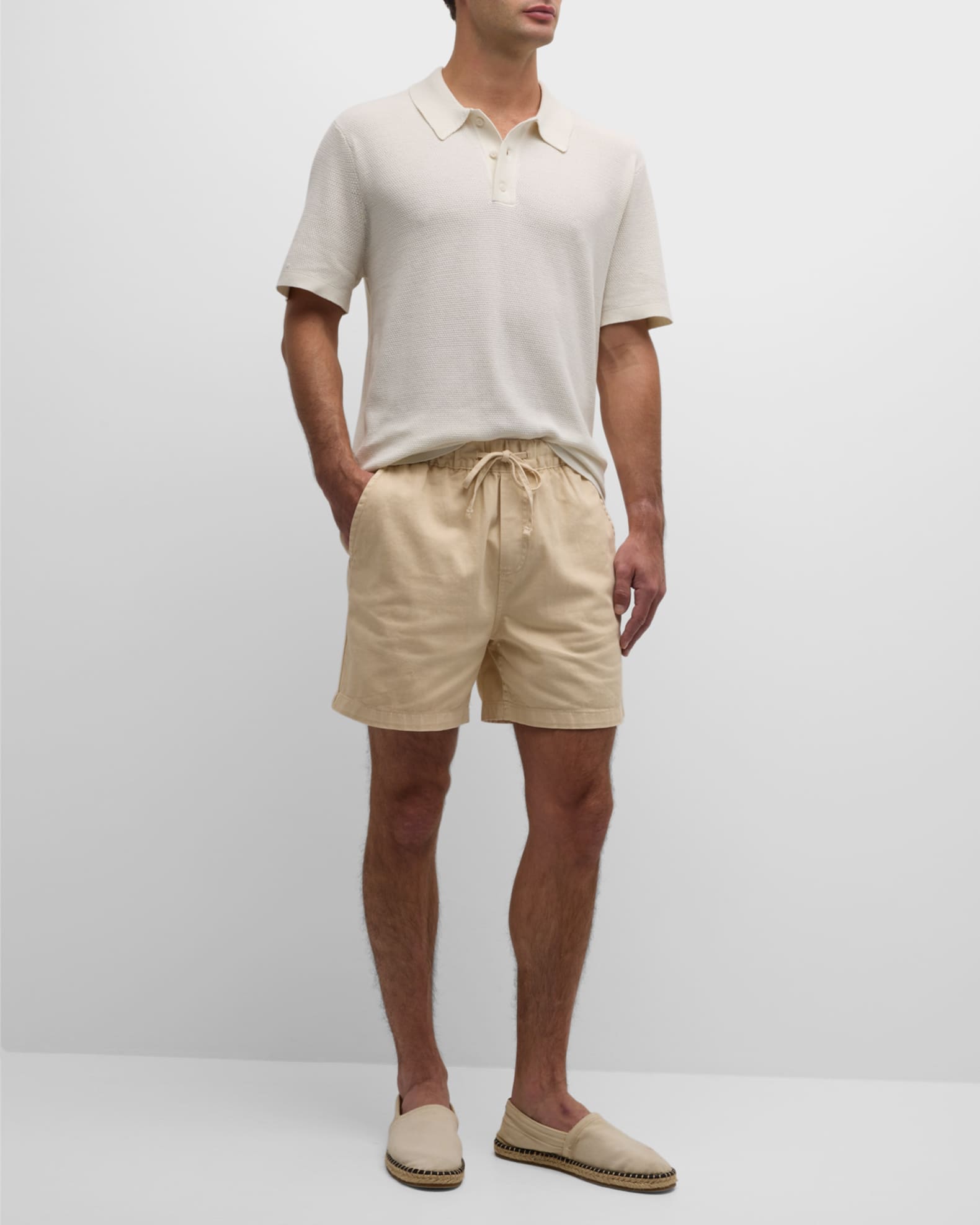 Onia Men's Cotton Knit Polo Shirt Neiman Marcus