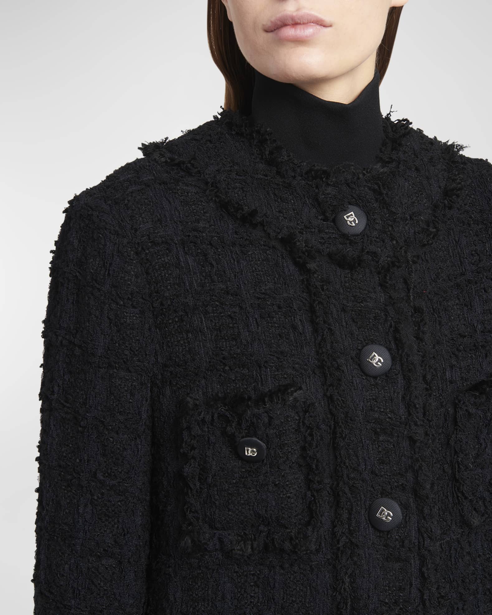 Dolce & Gabbana Brown Tiger Button Down Collared Jacket